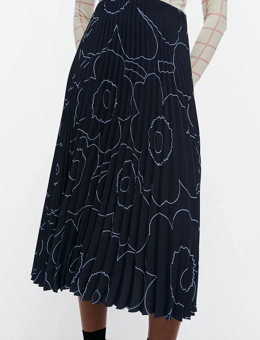 Marimekko - PII PIIRTO UNIKKO - faltenröcke - dark blue, light blue - 3