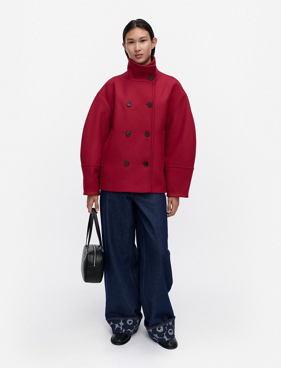 Marimekko - TYYSKI - uldjakker - red - 0