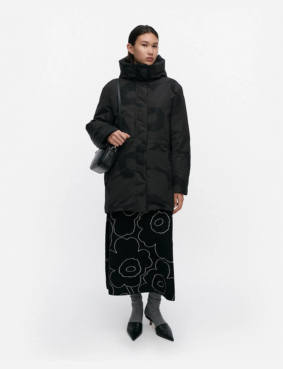 Marimekko - KÄÄNNÖS UNIKKO - winterjacken - black, dark grey - 0
