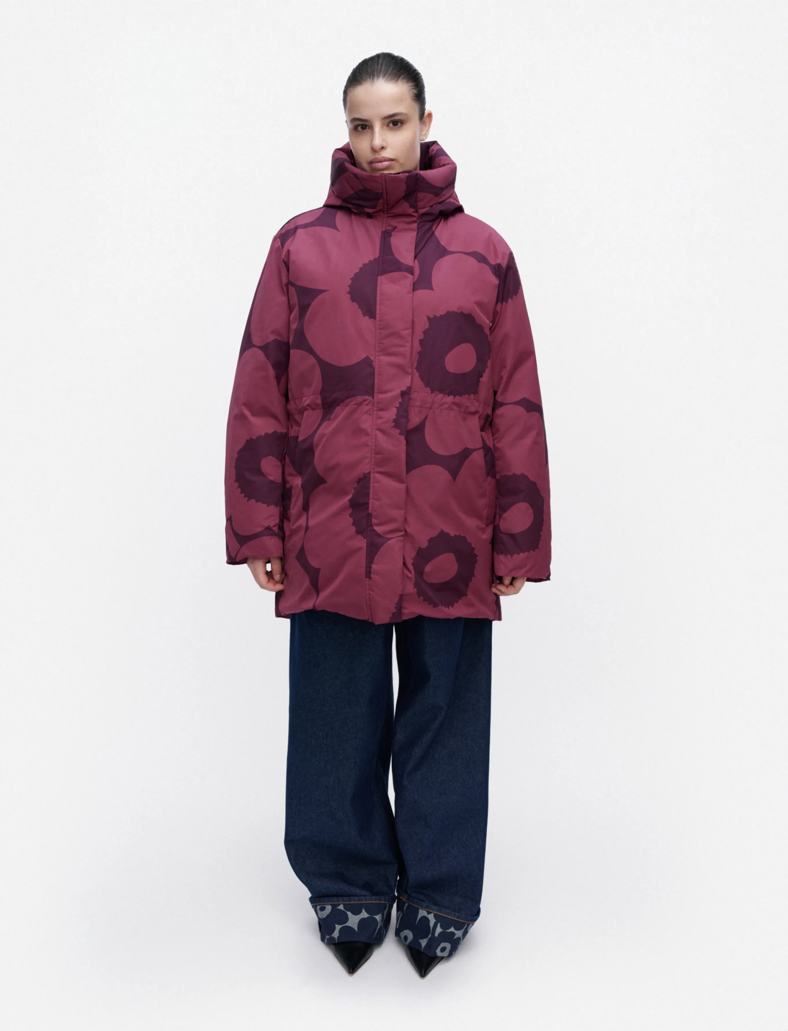 Marimekko KÄÄNNÖS UNIKKO - Jakker & Frakker - DARK ROSE, DARK PURPLE / pink/rose