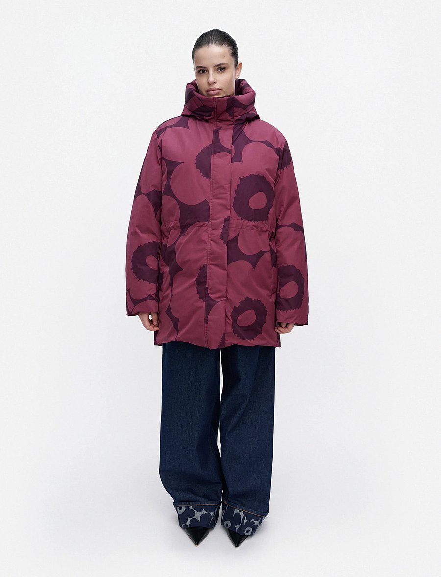 Marimekko - KÄÄNNÖS UNIKKO - vinterjakker - dark rose, dark purple - 0