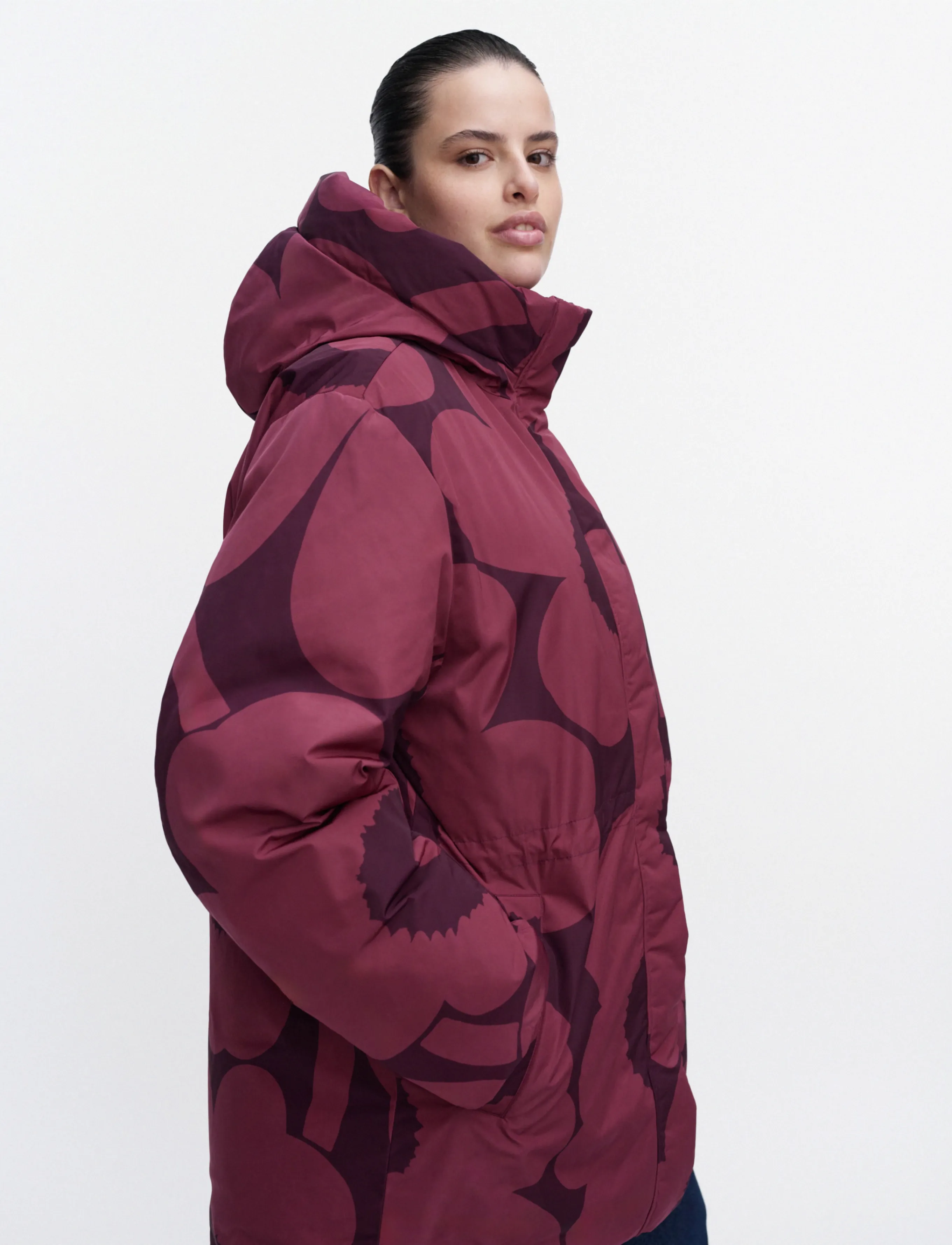 Marimekko - KÄÄNNÖS UNIKKO - vinterjakker - dark rose, dark purple - 3