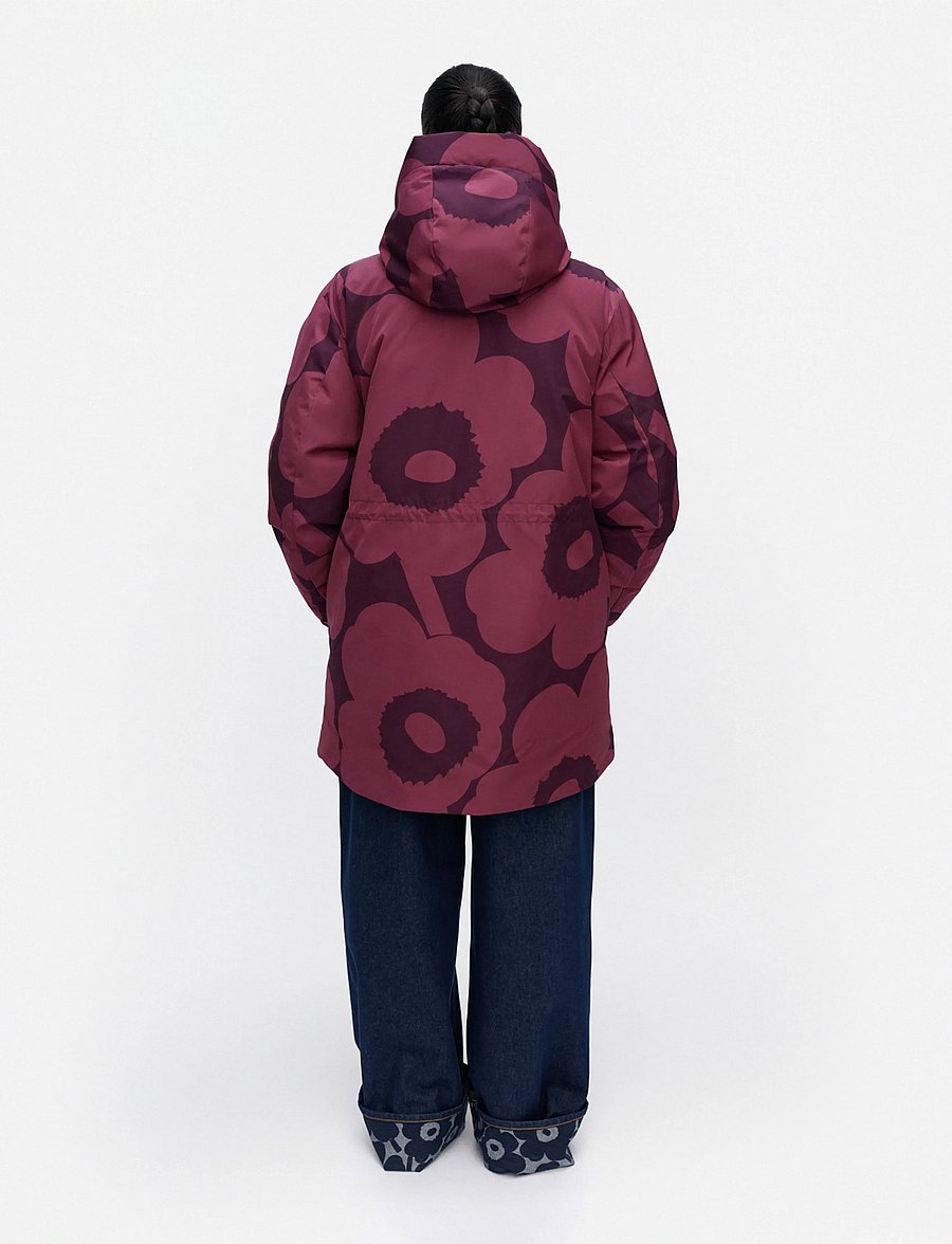 Marimekko - KÄÄNNÖS UNIKKO - vinterjakker - dark rose, dark purple - 4