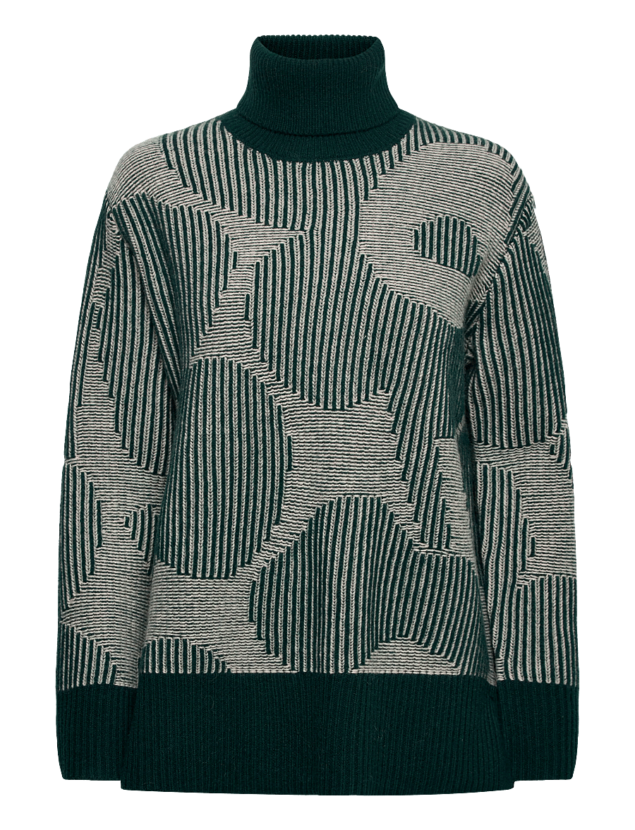 Marimekko - RWS VÄRÄHTELY UNIKKO - jumpers - dark green, off white - 1