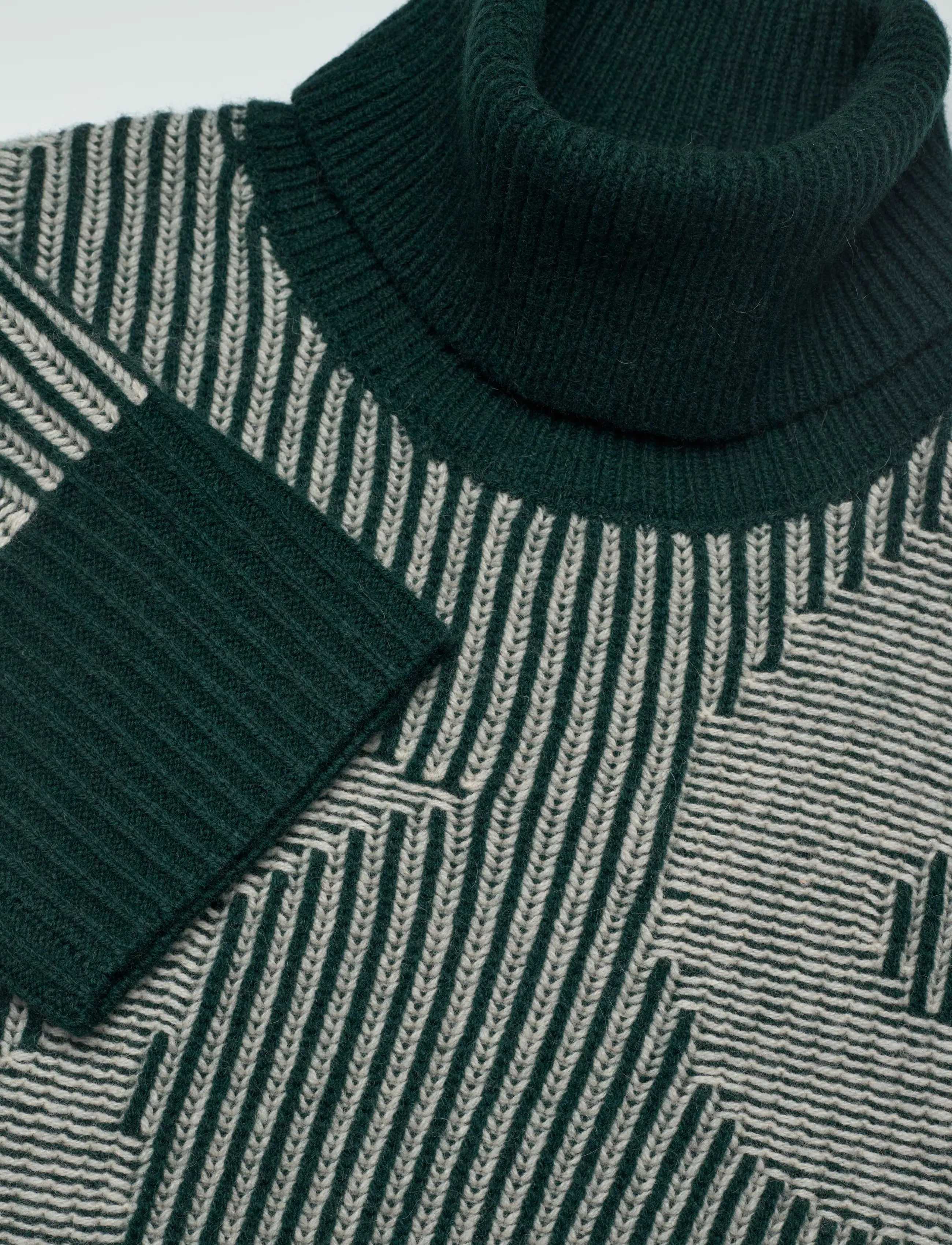 Marimekko - RWS VÄRÄHTELY UNIKKO - jumpers - dark green, off white - 5