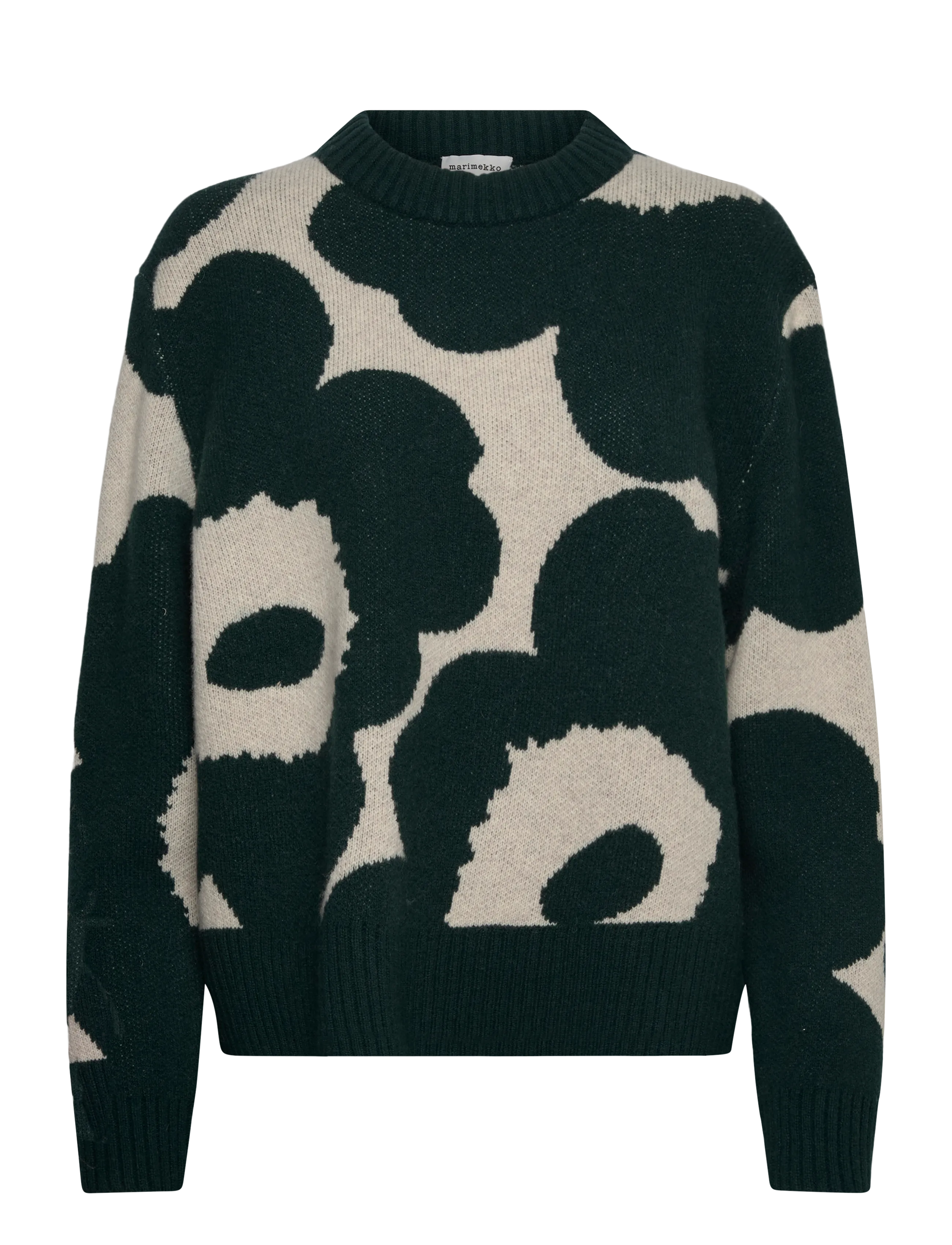 Marimekko RWS VIRTAUS UNIKKO - Pullover - DARK GREEN, OFF WHITE / green