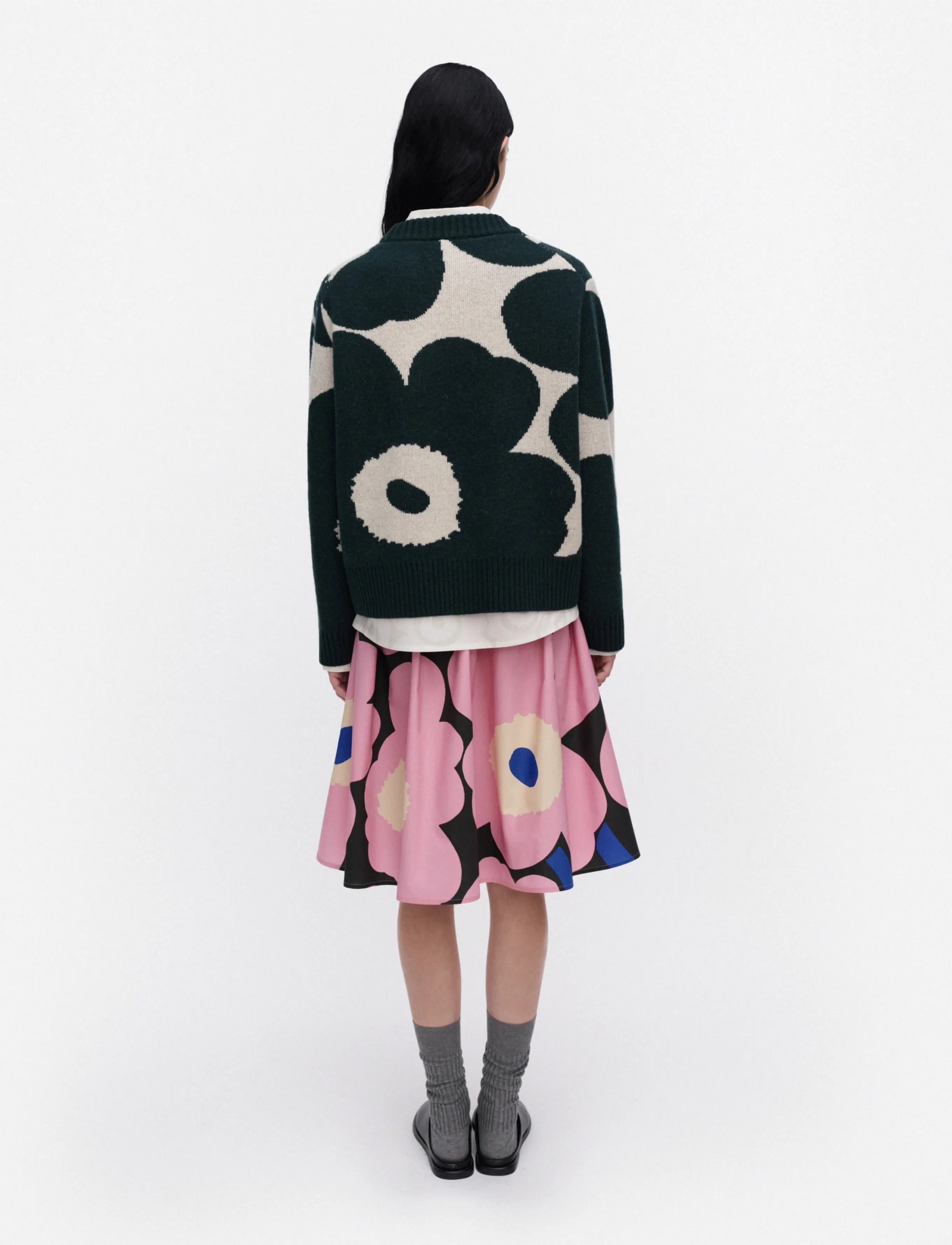 Marimekko - RWS VIRTAUS UNIKKO - dark green, off white - 4