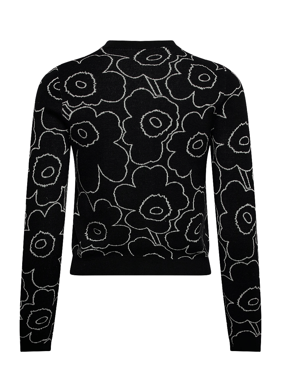 Marimekko - VILLI PIIRTO UNIKKO - strickjacken - black, off white - 2