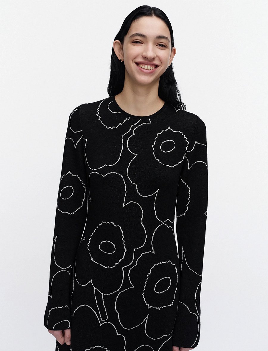 Marimekko - TAKAISIN PIIRTO UNIKKO - black, off white - 3