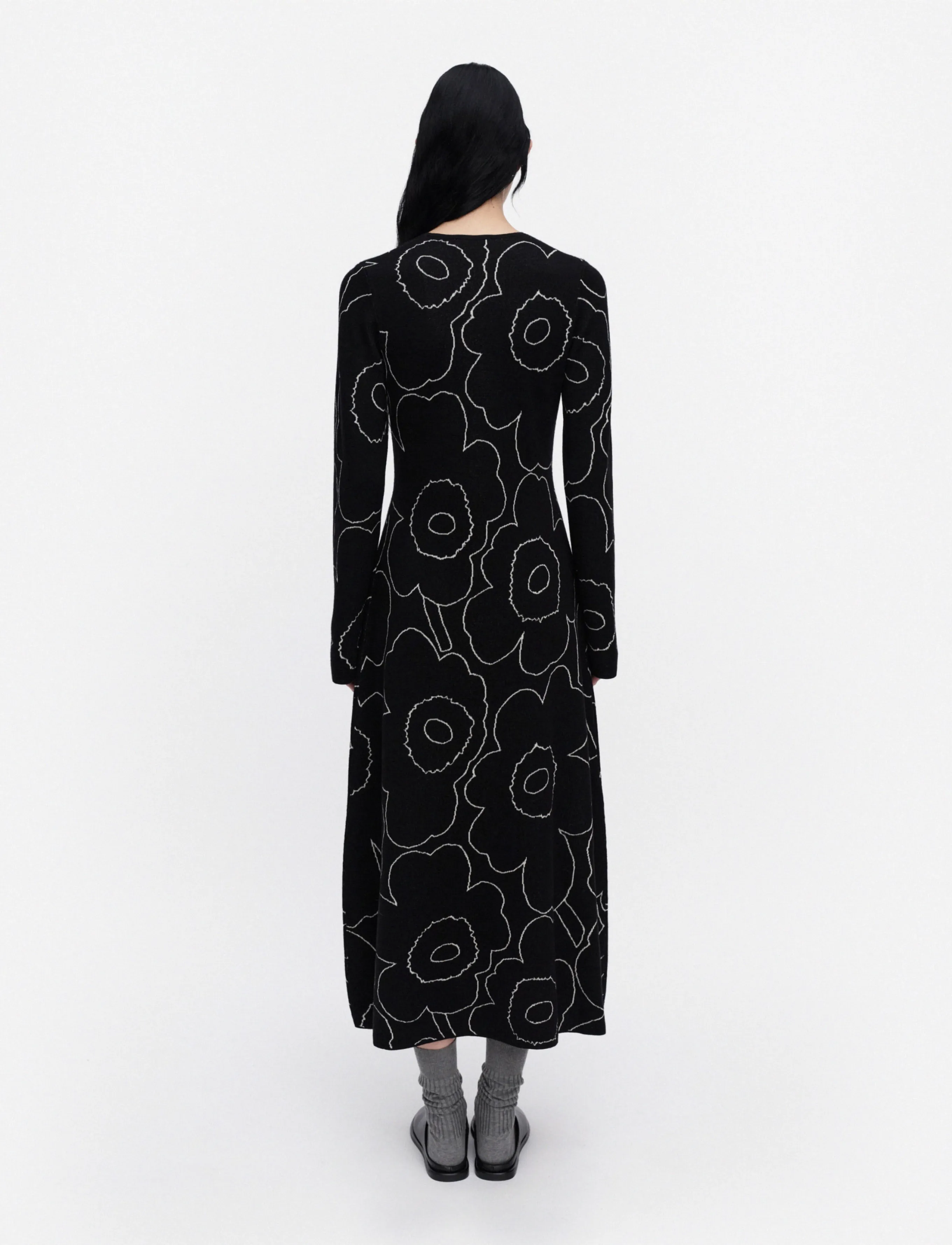 Marimekko - TAKAISIN PIIRTO UNIKKO - black, off white - 4