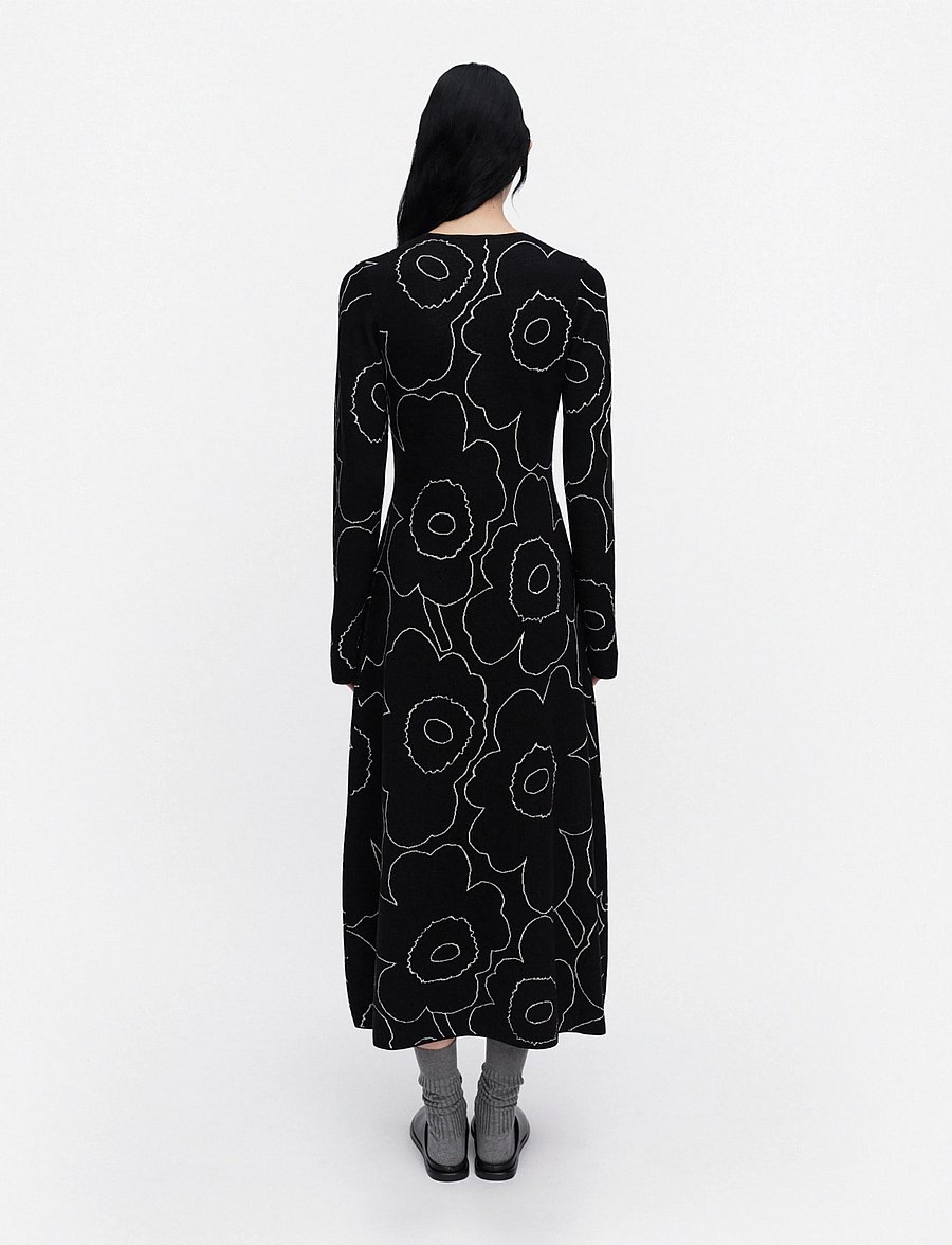 Marimekko - TAKAISIN PIIRTO UNIKKO - black, off white - 4