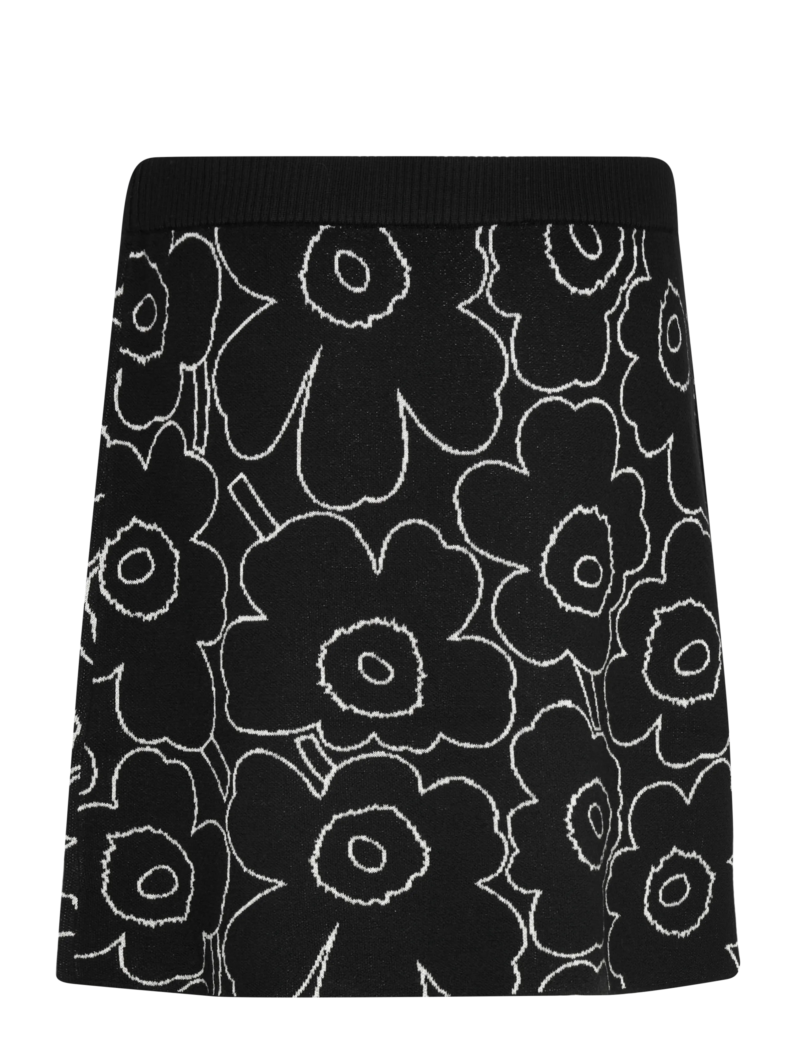 Marimekko - VAPAUS PIIRTO UNIKKO - strikkede nederdele - black, off white - 2