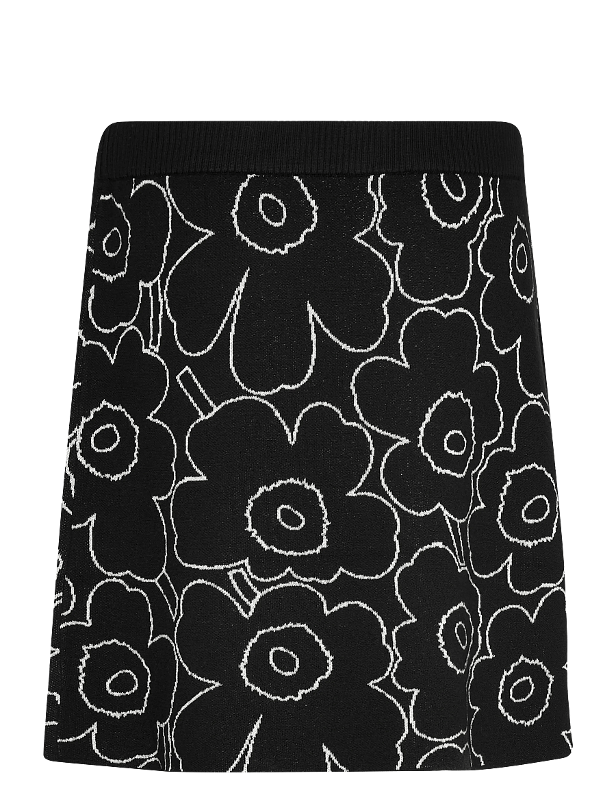 Marimekko - VAPAUS PIIRTO UNIKKO - kootud seelikud - black, off white - 2