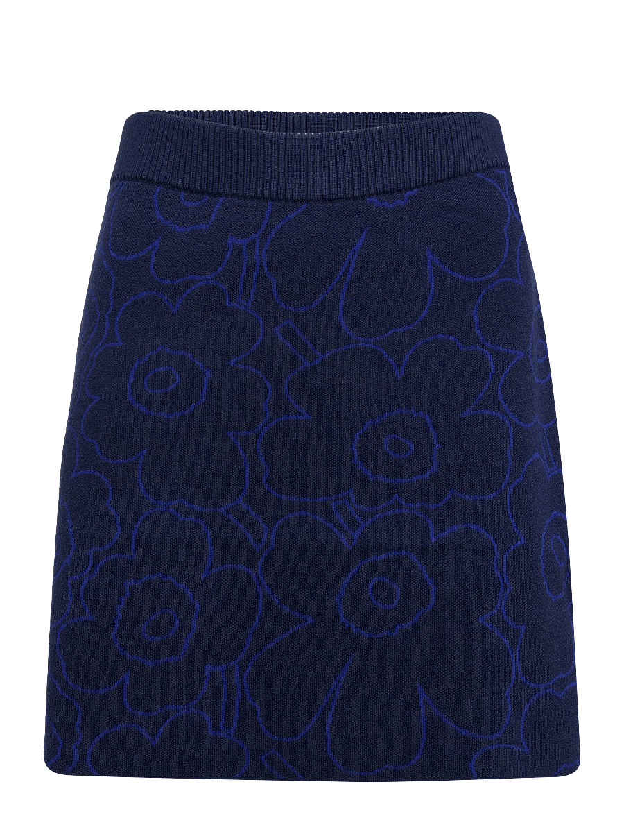 Marimekko - VAPAUS PIIRTO UNIKKO - strickröcke - dark navy, bright blue - 1