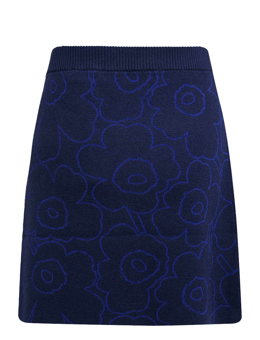 Marimekko - VAPAUS PIIRTO UNIKKO - strickröcke - dark navy, bright blue - 2