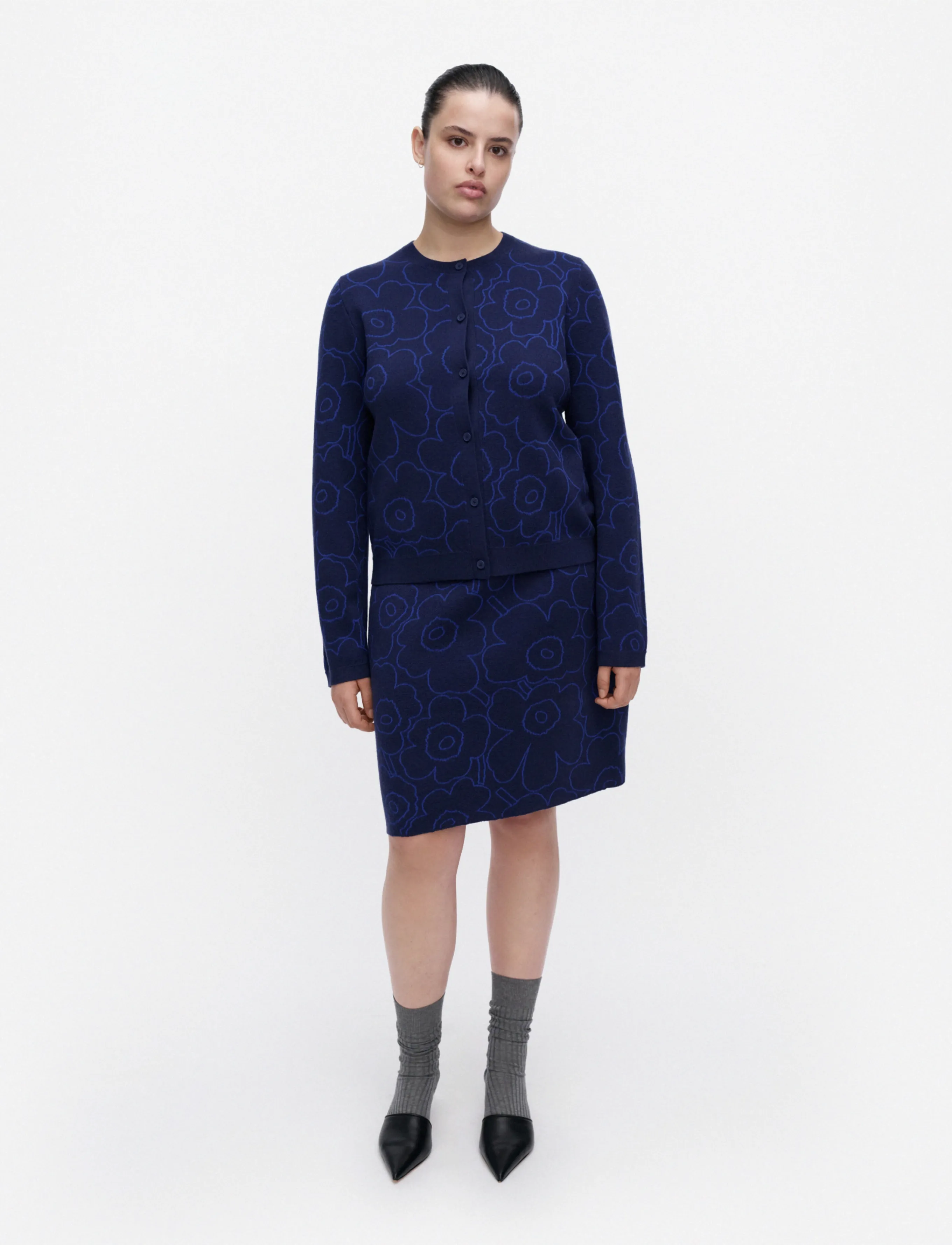Marimekko - VAPAUS PIIRTO UNIKKO - dark navy, bright blue - 0