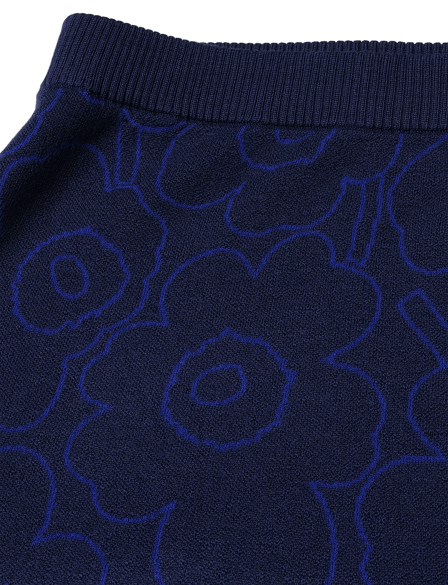 Marimekko - VAPAUS PIIRTO UNIKKO - strickröcke - dark navy, bright blue - 5