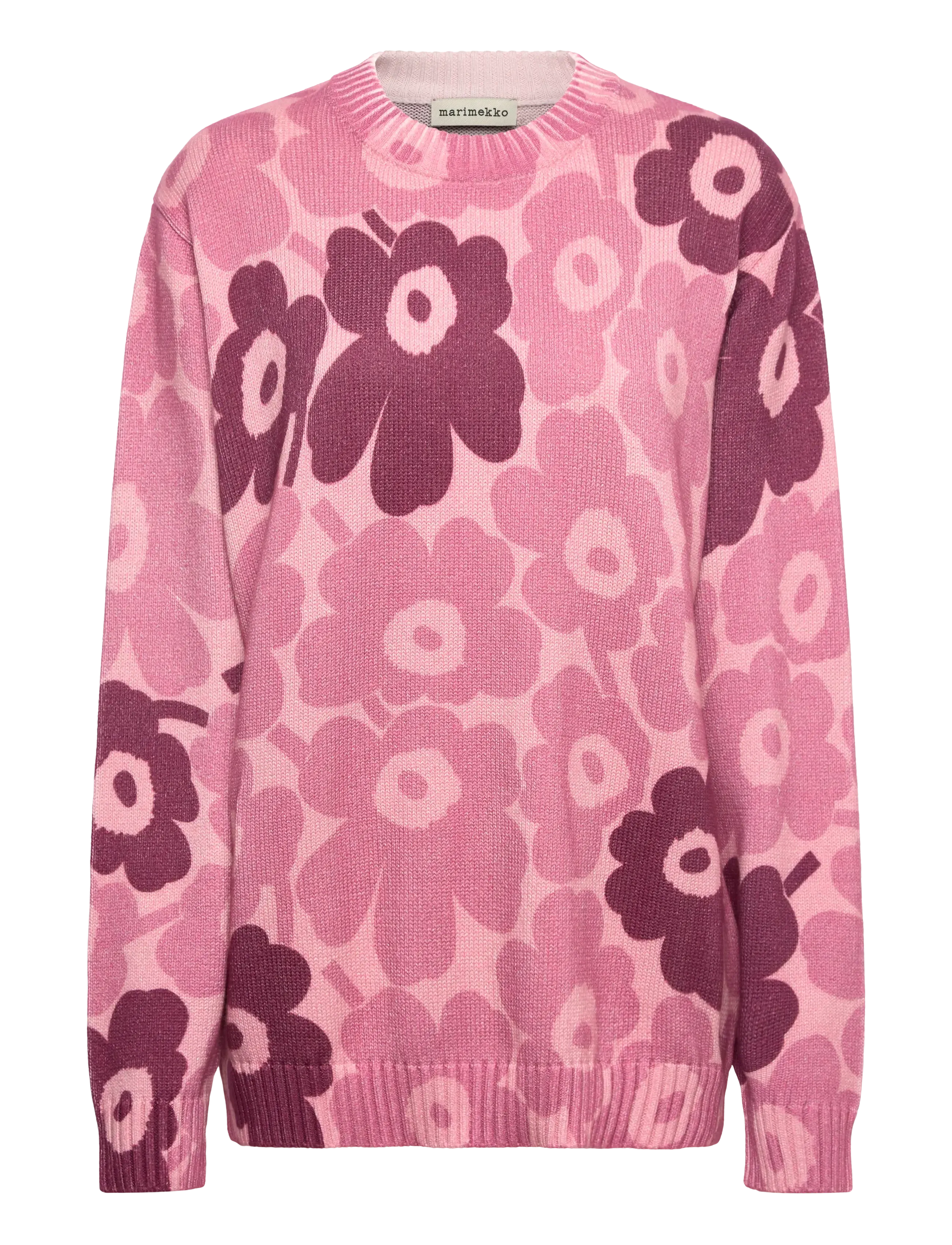 Marimekko PUUTERI UNIKKO - Strik - LIGHT PINK, ROSE, DARK ROSE / pink/rose
