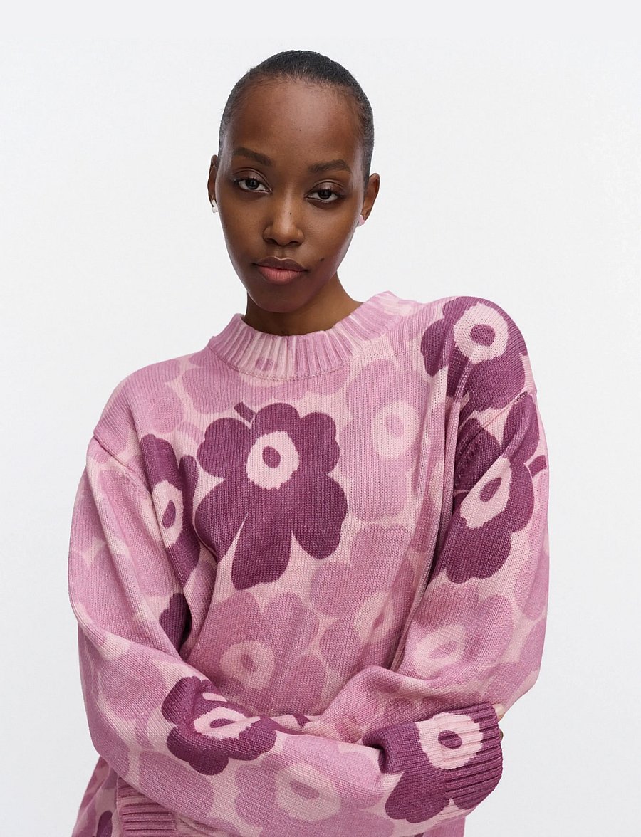 Marimekko - PUUTERI UNIKKO - striktrøjer - light pink, rose, dark rose - 3