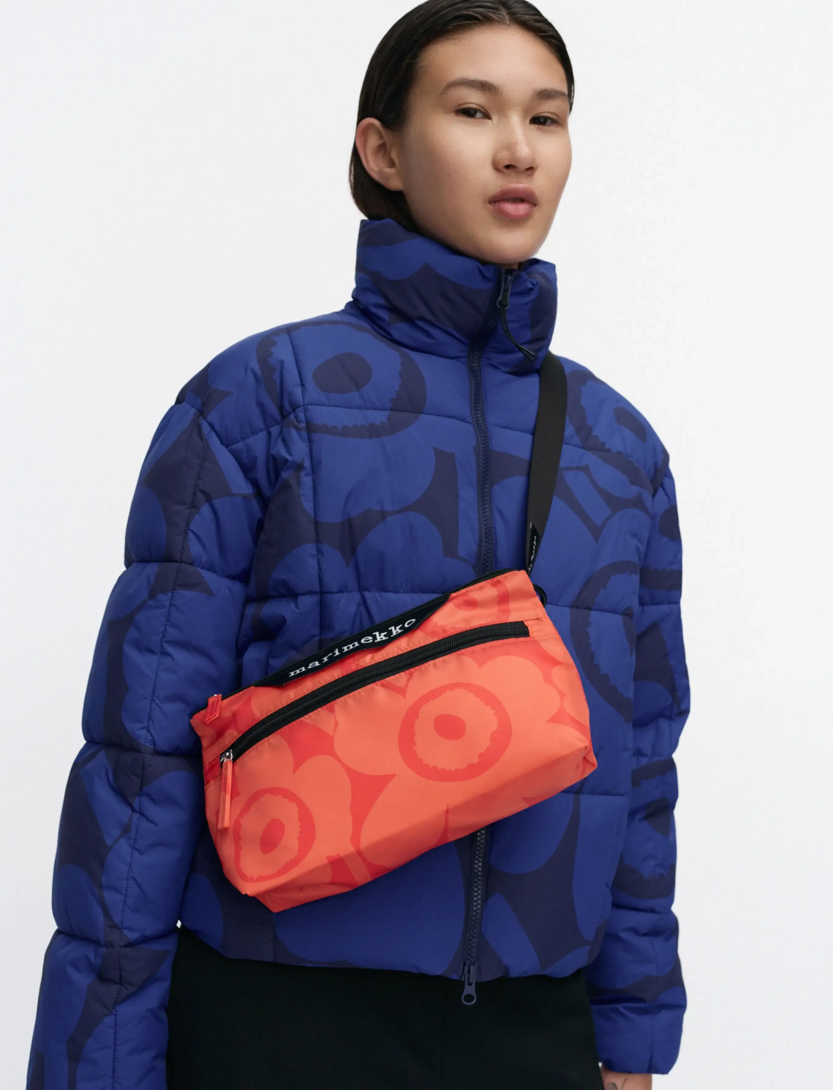 Marimekko - NEAT CROSSBODY UNIKKO S - red, red - 0