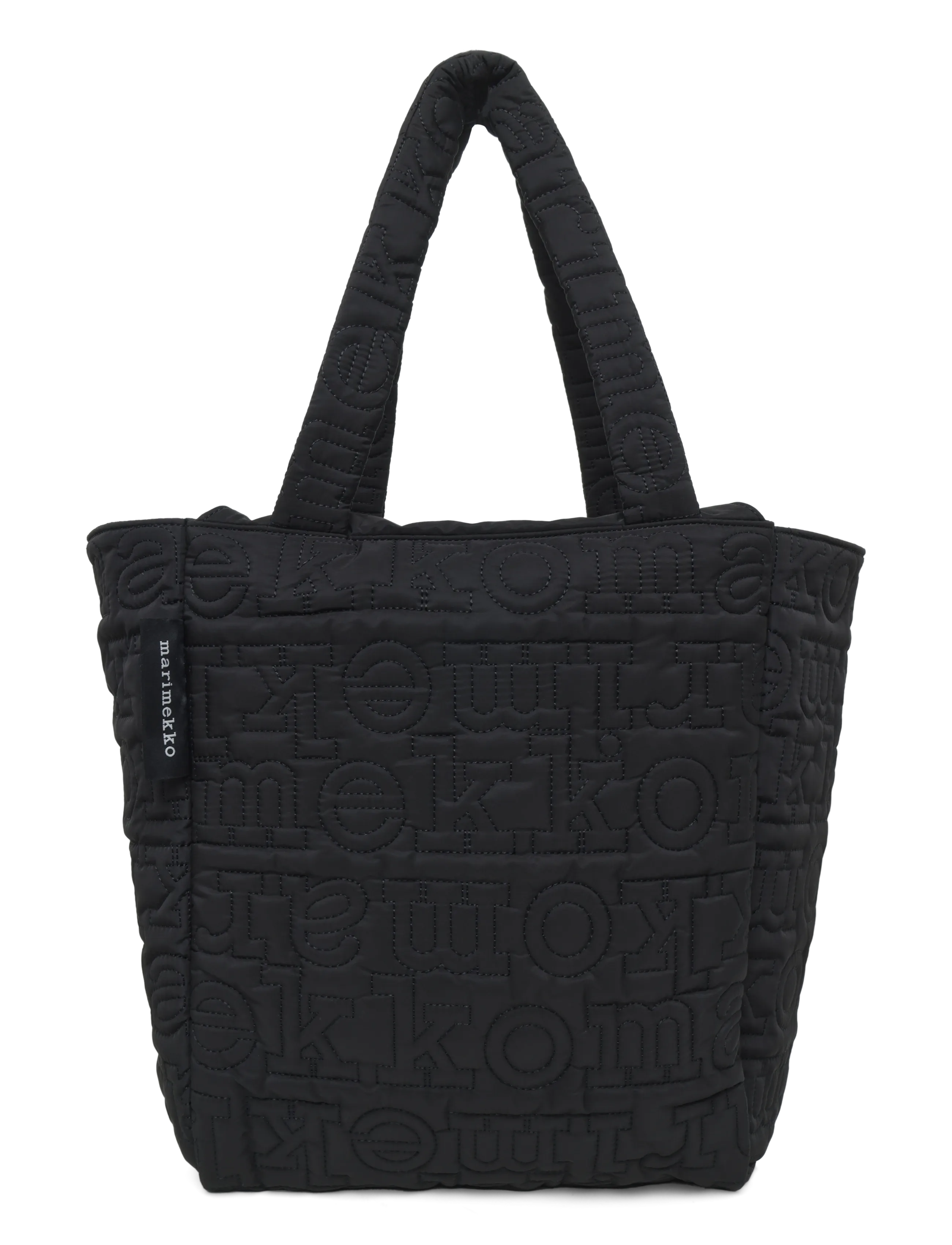 Marimekko JOY TOTE M LOGO - Tänavastiil - BLACK / black