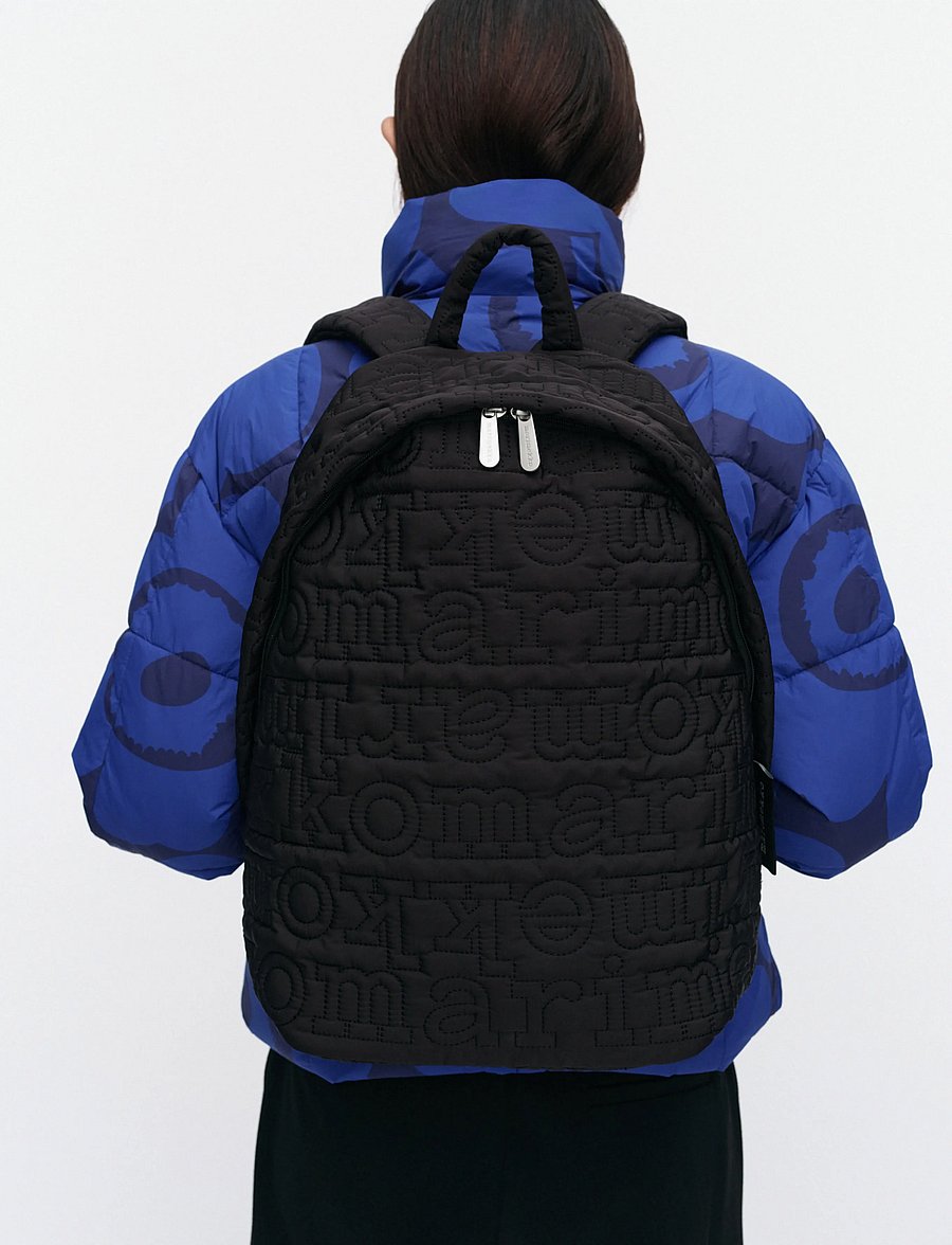 Marimekko - JOY BACKPACK LOGO - ryggsäckar - black - 0