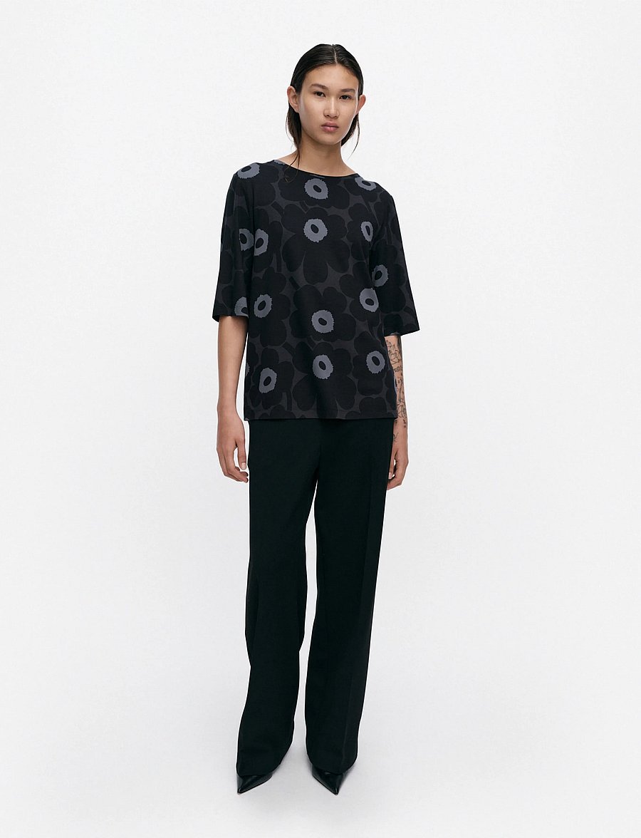 Marimekko - KOLLAASI UNIKKO - t-shirts - black, dark grey, grey - 0