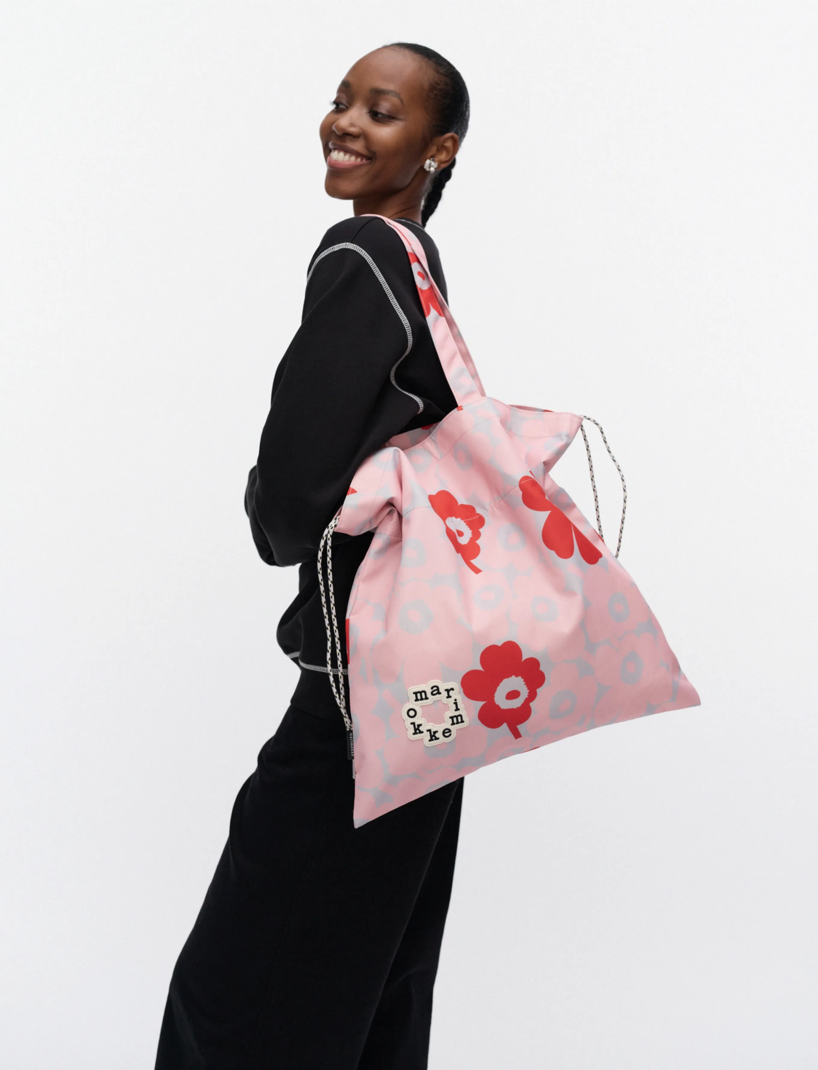 Marimekko Metka Mini Unikko, Damen, Unikko Tragetasche, Rosa, Gr.ONE SIZE