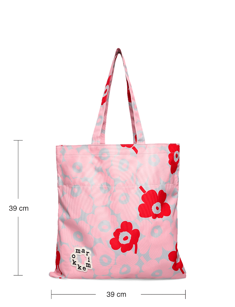 Marimekko - METKA MINI UNIKKO - shoppers - light pink, grey, red - 4