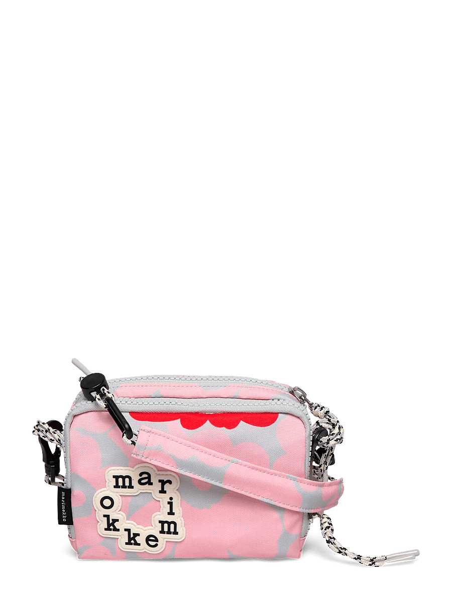 Marimekko - ILOISA MINI UNIKKO - crossbody bags - light pink, grey, red - 1