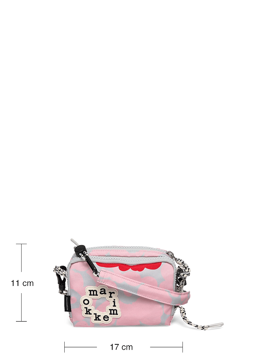 Marimekko - ILOISA MINI UNIKKO - crossbody bags - light pink, grey, red - 4