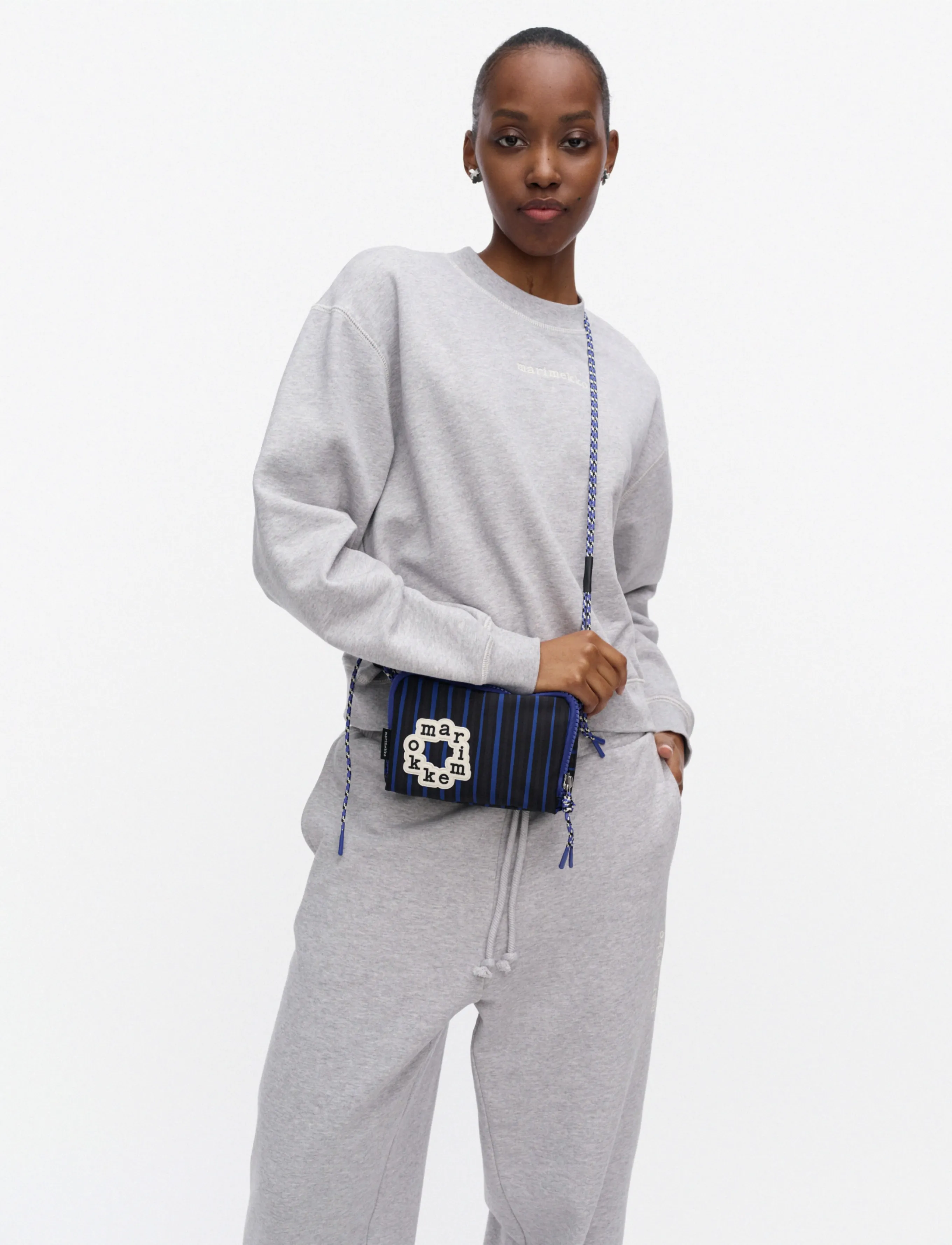 Marimekko - ILOISA PICCOLO - crossbody bags - blue, black, dark grey - 0