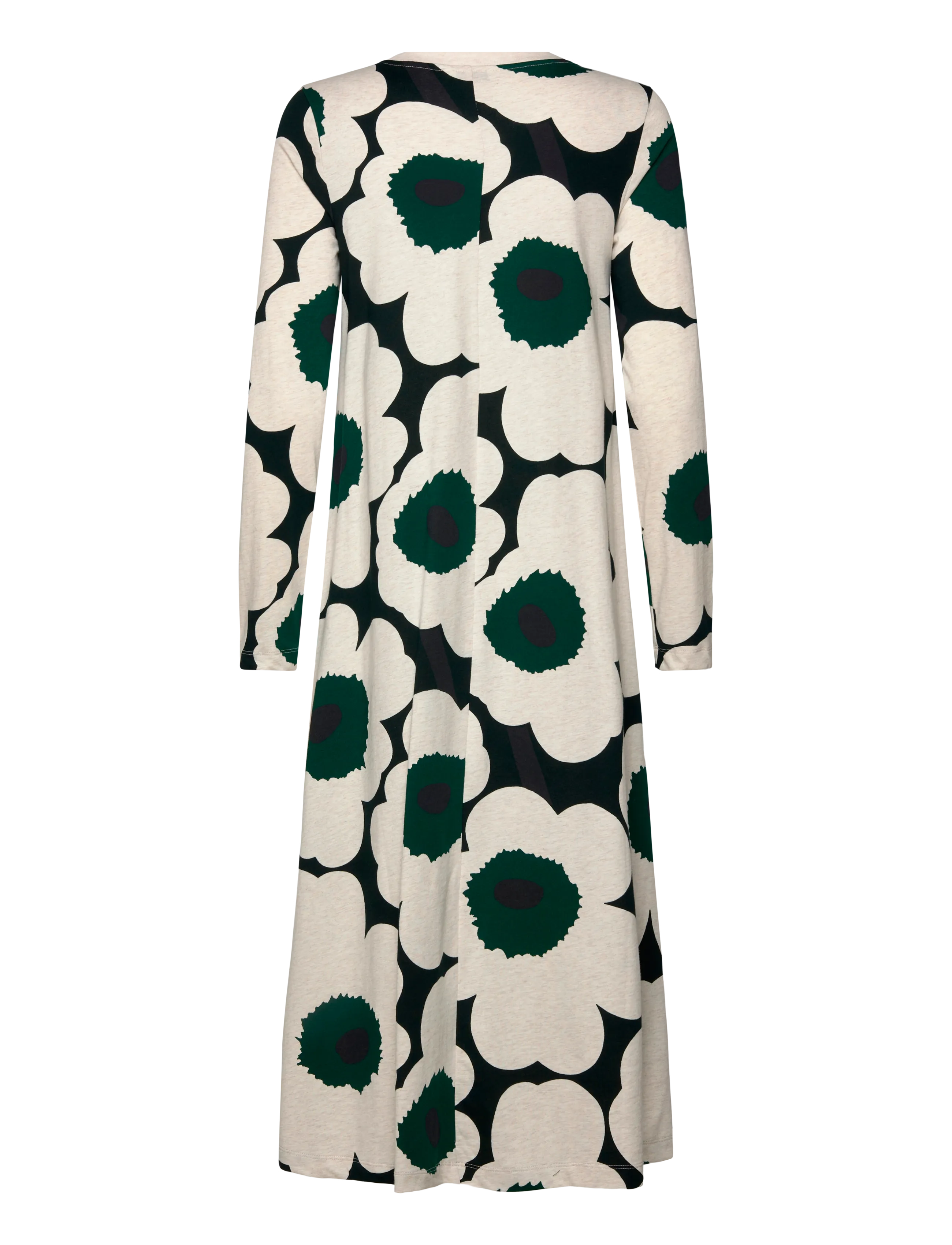 Marimekko - HUJANHAJAN UNIKKO - midikleidid - dark green, beige melange - 2