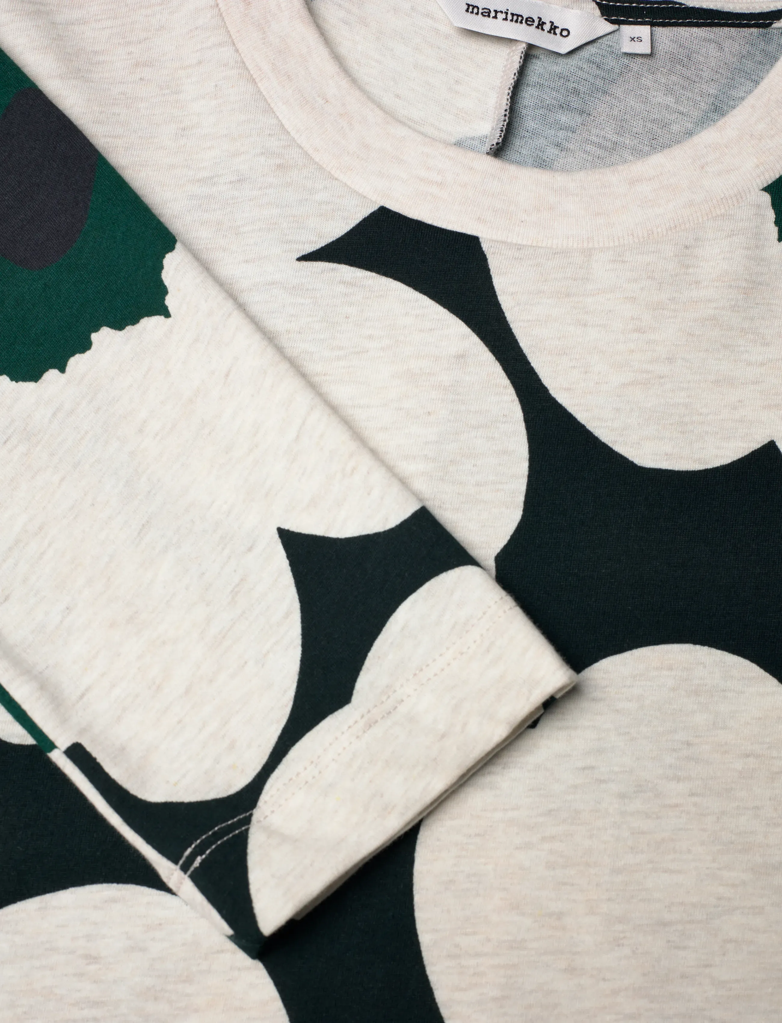 Marimekko - HUJANHAJAN UNIKKO - midikleidid - dark green, beige melange - 5