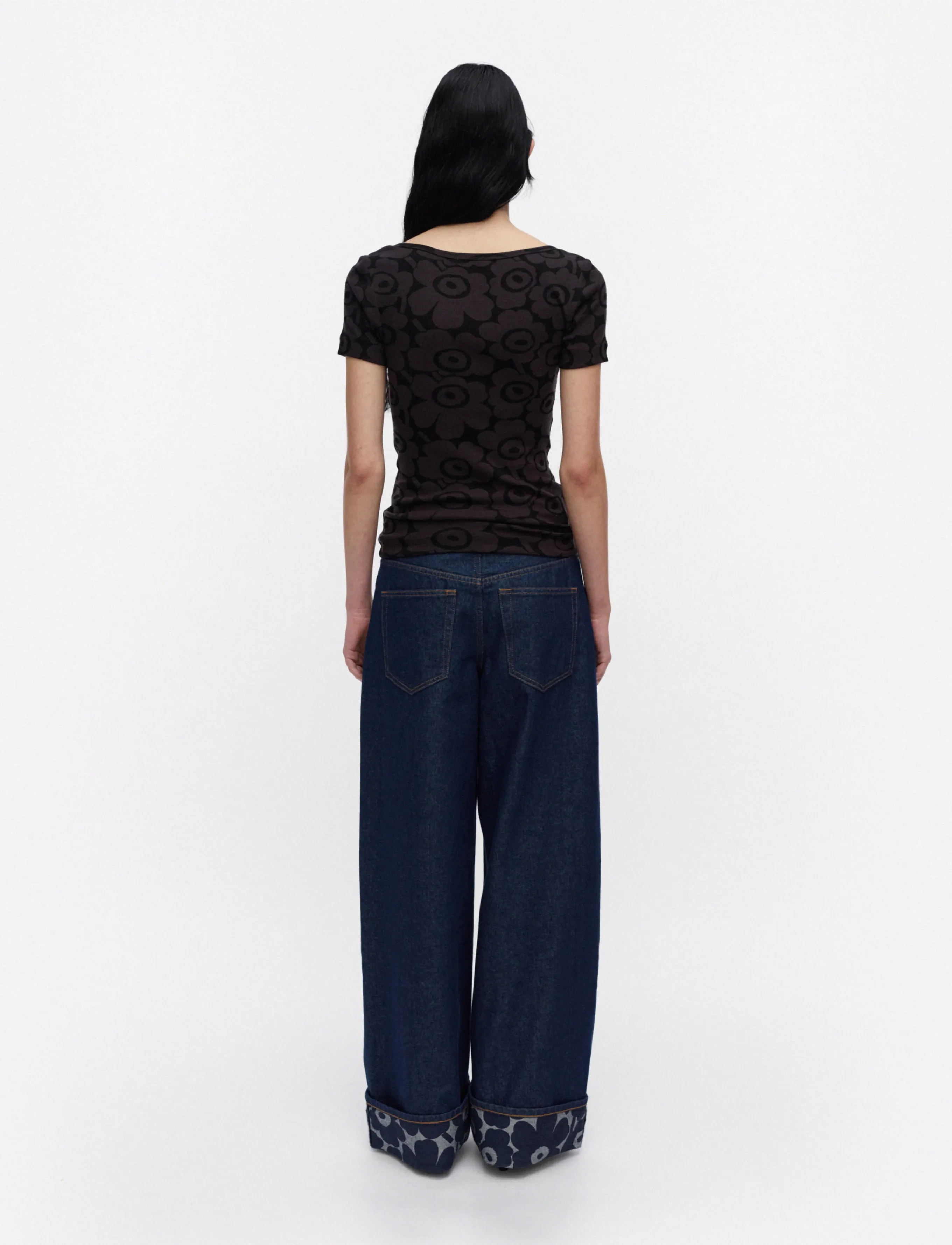Marimekko - LIITUMA UNIKKO - t-shirts - black, dark grey - 4