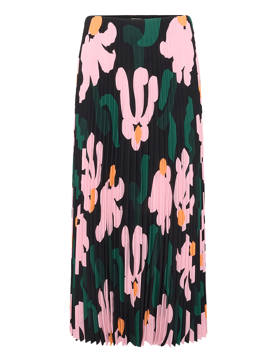 Marimekko - PII KUKKAHATTU - plisserade kjolar - black, light pink, dark green - 1