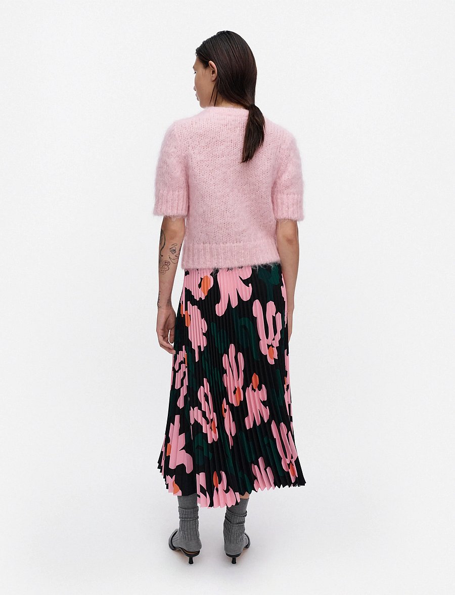 Marimekko - PII KUKKAHATTU - plisserade kjolar - black, light pink, dark green - 4