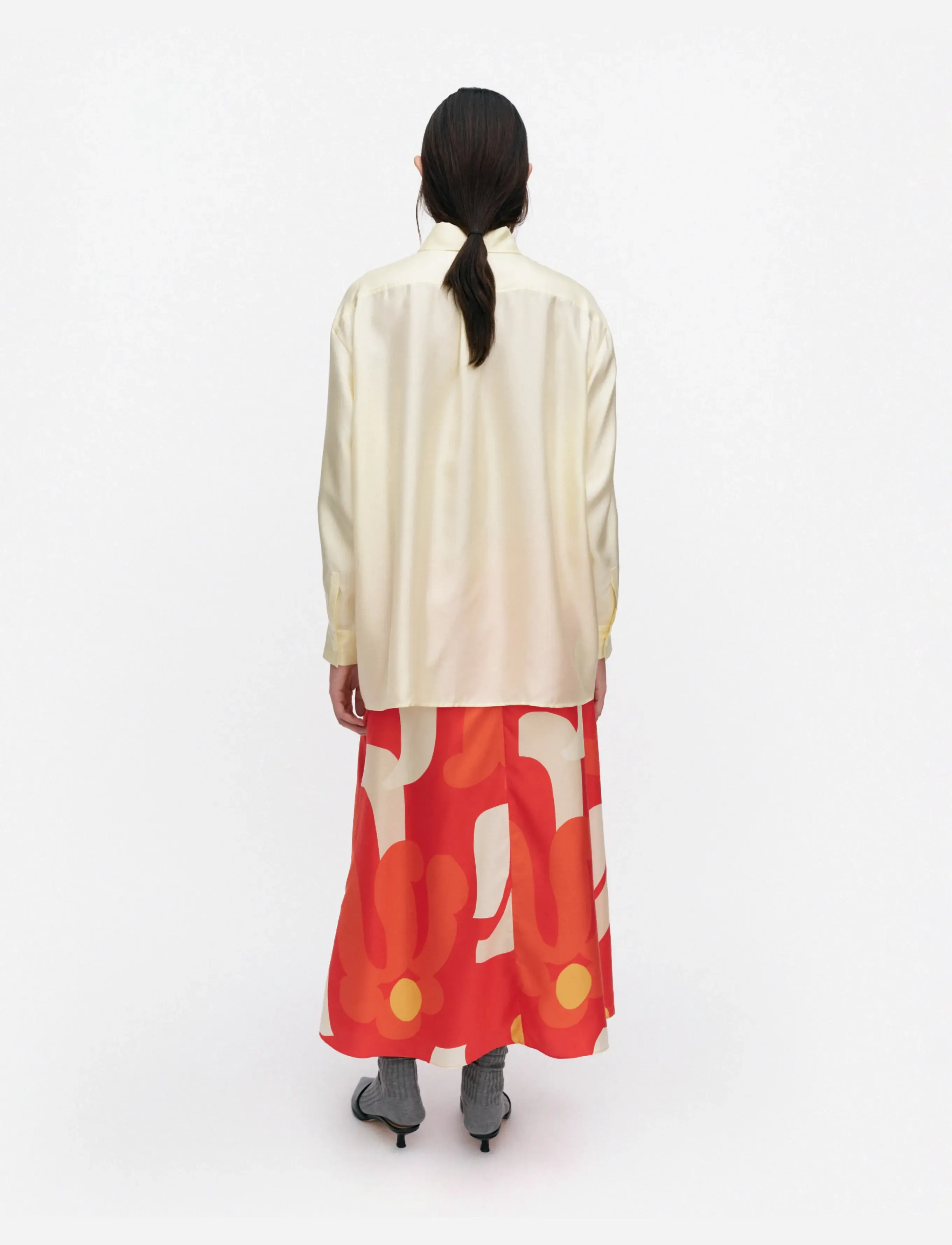 Marimekko - KOOSTUMUS KUKKAHATTU - red, light yellow, beige - 4