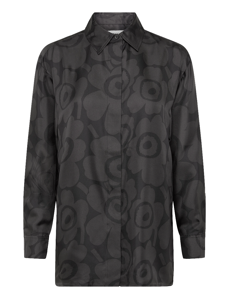 Marimekko - MONESTI UNIKKO - pikkade varrukatega särgid - black, dark grey - 1