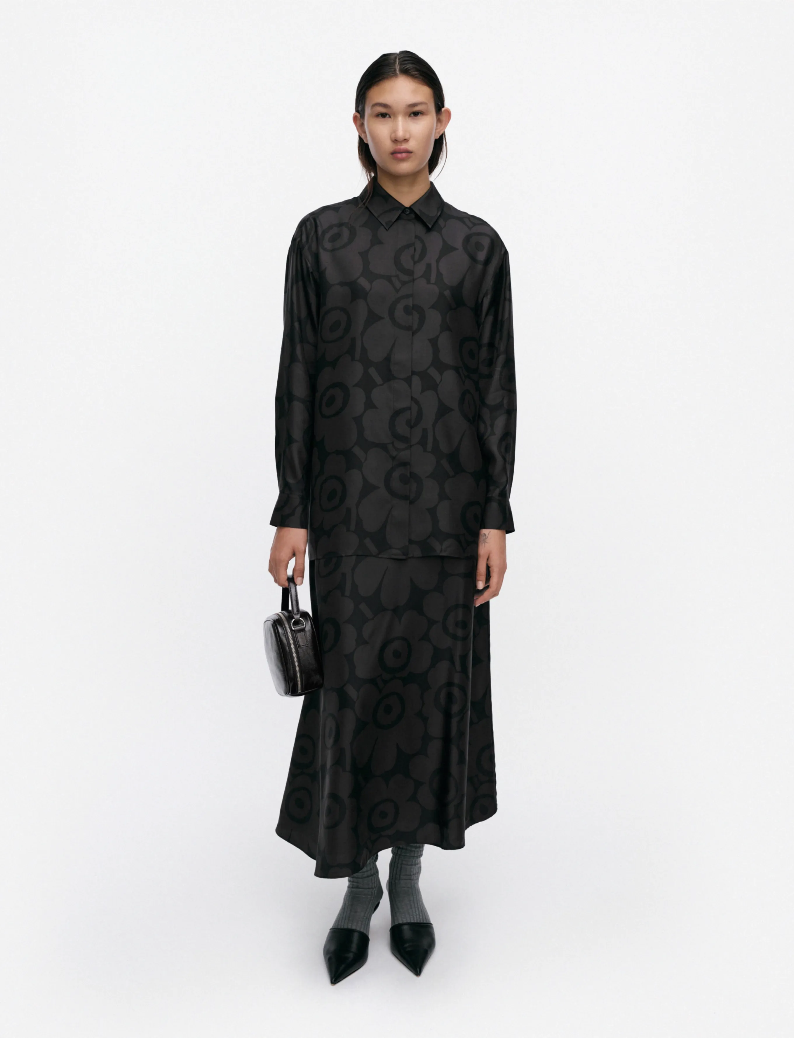 Marimekko MONESTI UNIKKO - Marimekko - BLACK, DARK GREY / black