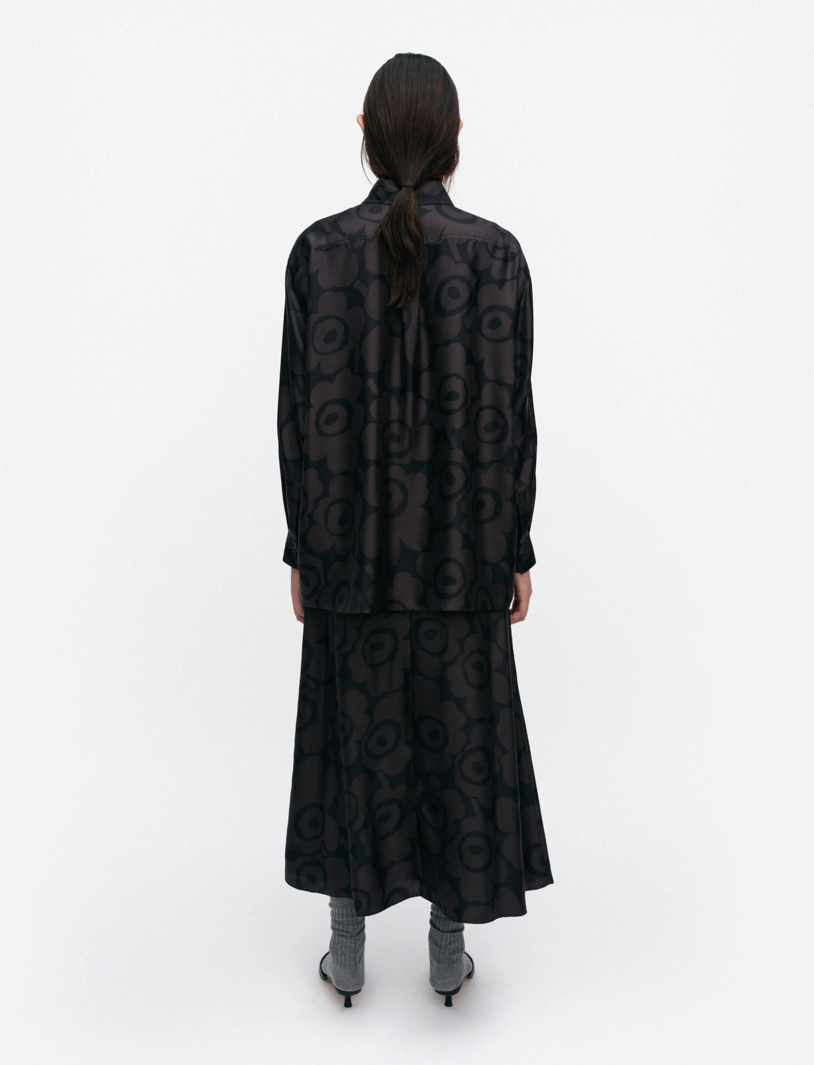 Marimekko - MONESTI UNIKKO - black, dark grey - 4