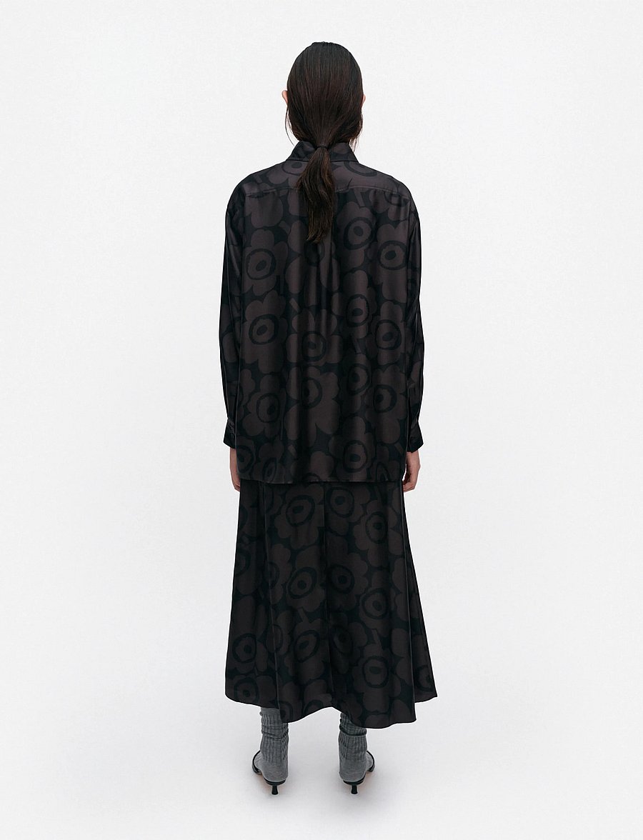 Marimekko - MONESTI UNIKKO - pikkade varrukatega särgid - black, dark grey - 4