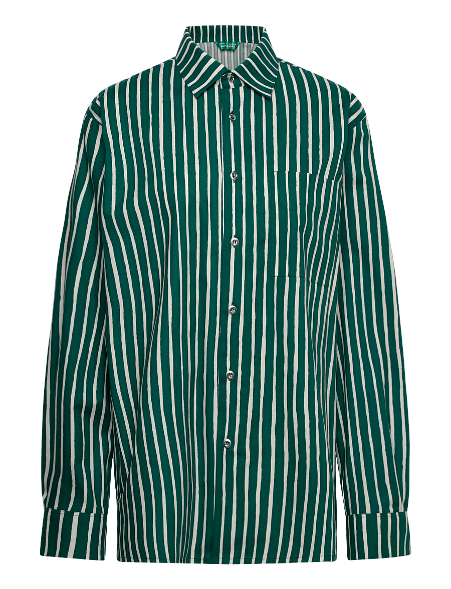 Marimekko - JOKAPOIKA 2026 - langärmlige hemden - green, off white - 0