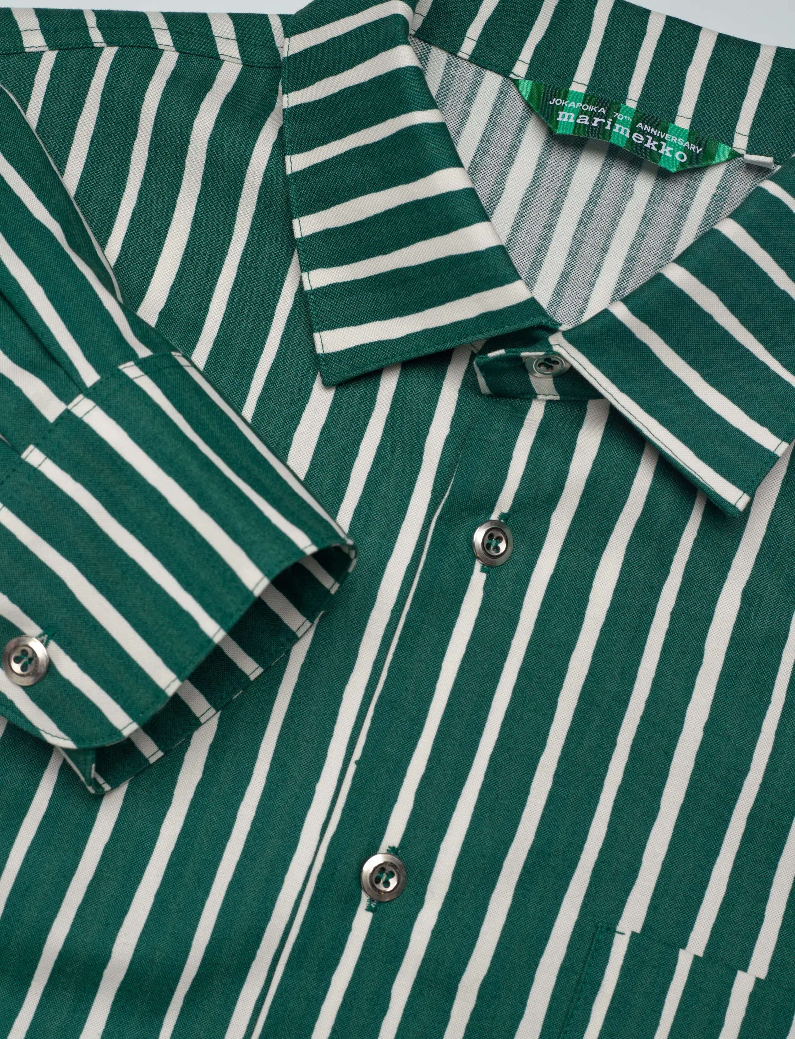 Marimekko - JOKAPOIKA 2026 - langärmlige hemden - green, off white - 2
