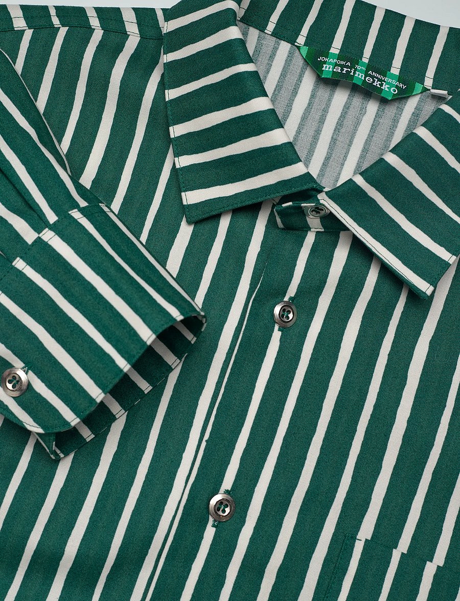 Marimekko - JOKAPOIKA 2026 - langärmlige hemden - green, off white - 2