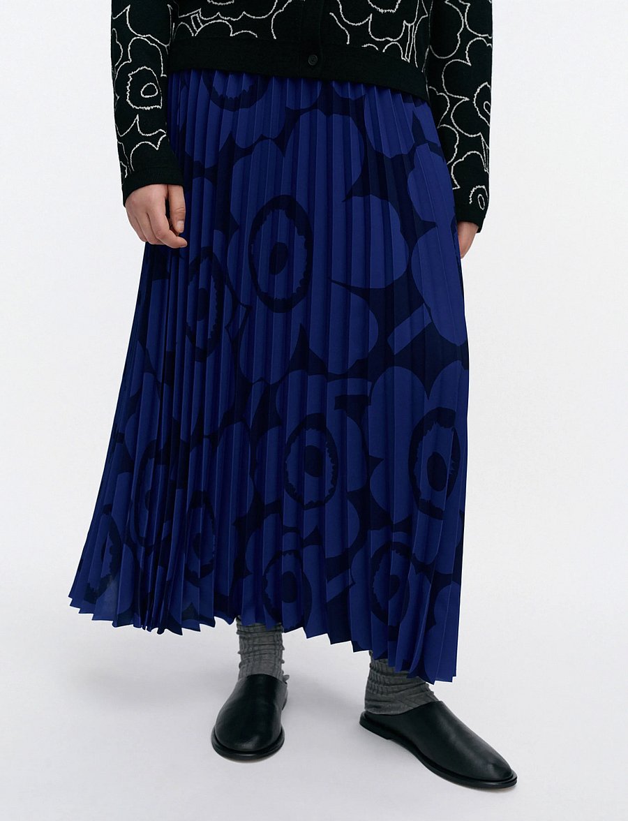Marimekko - JATKO UNIKKO - plisseeritud seelikud - blue, dark blue - 3