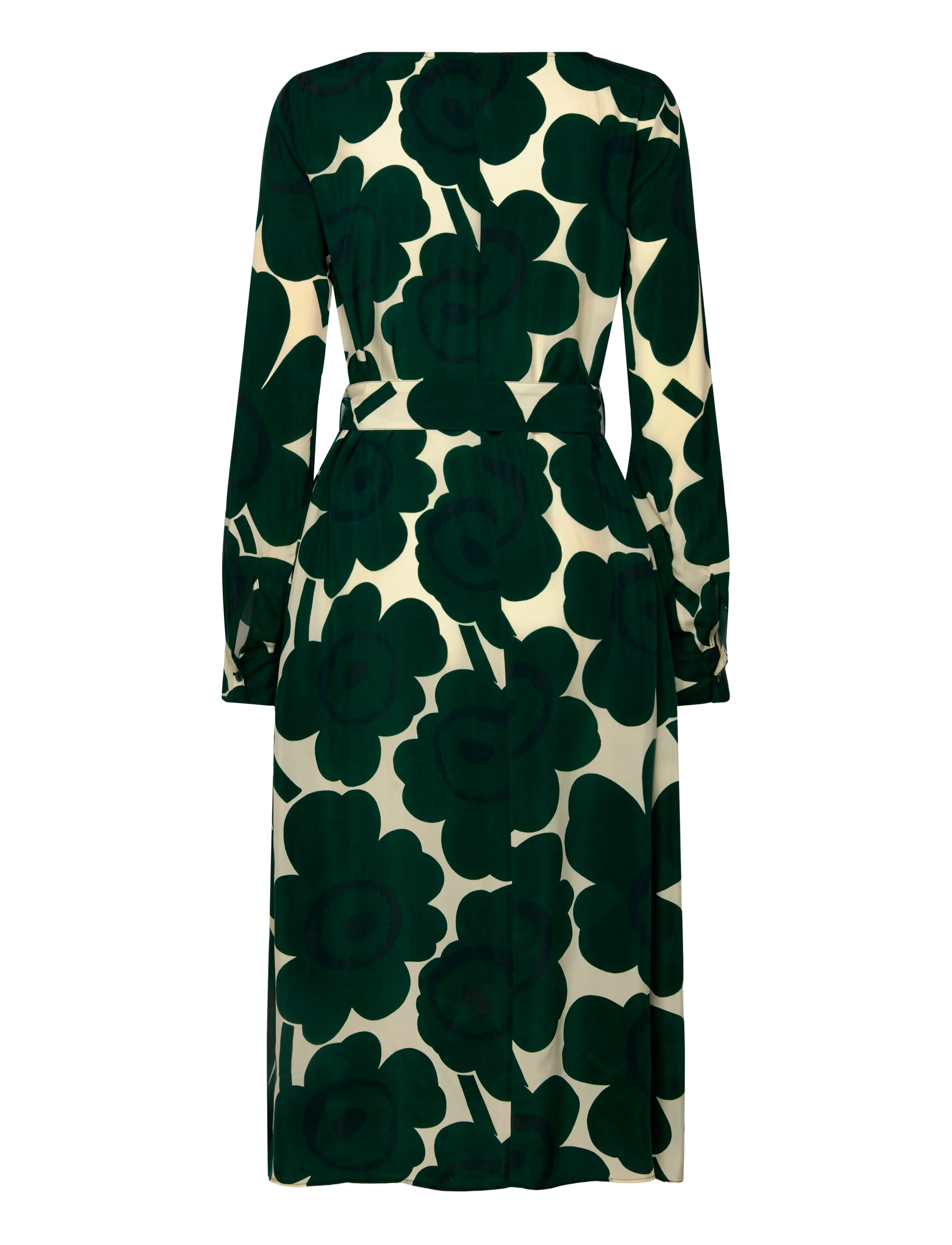 Marimekko - SATUNNAINEN UNIKKO - midikleidid - dark green, light yellow - 2