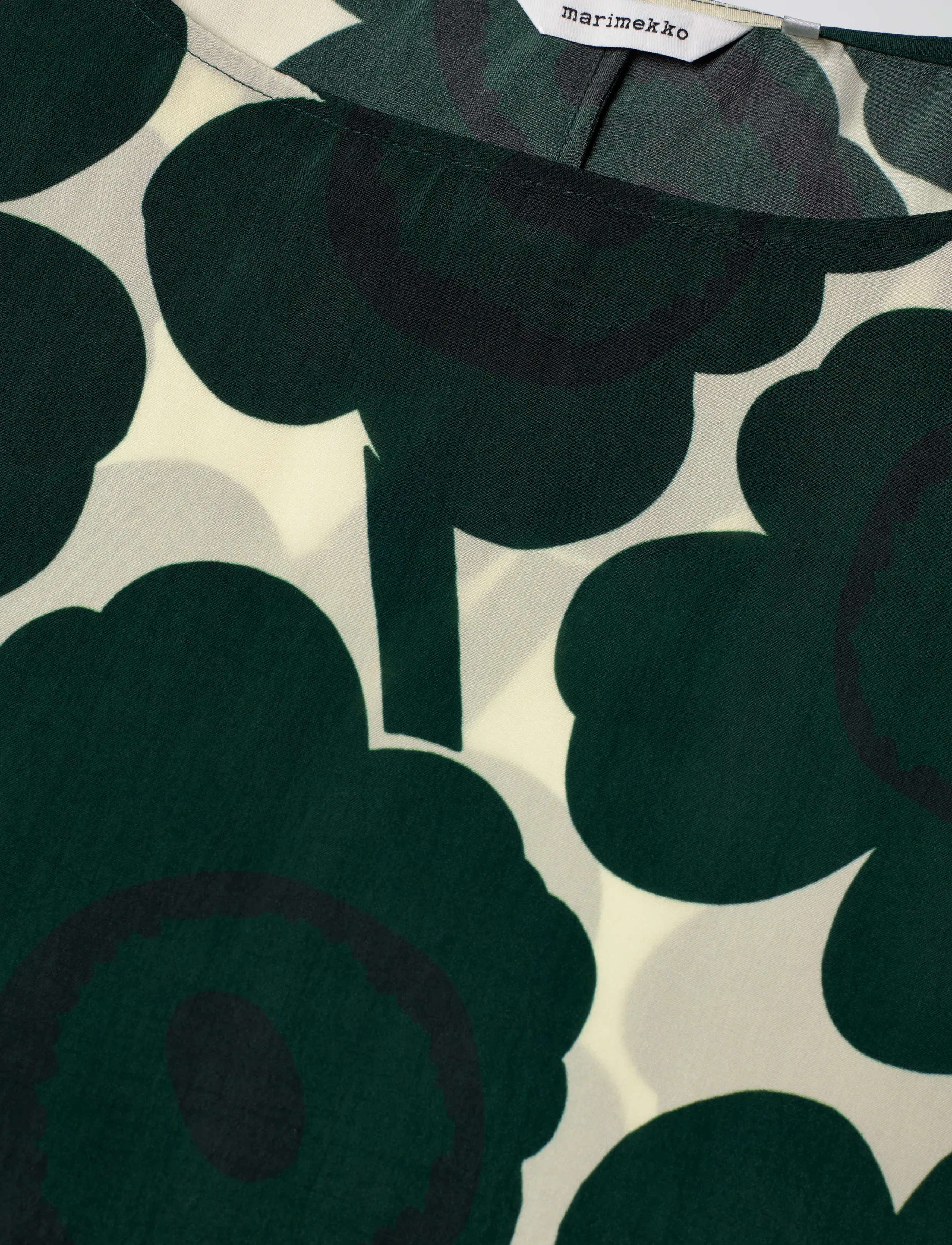 Marimekko - SATUNNAINEN UNIKKO - midikleidid - dark green, light yellow - 5