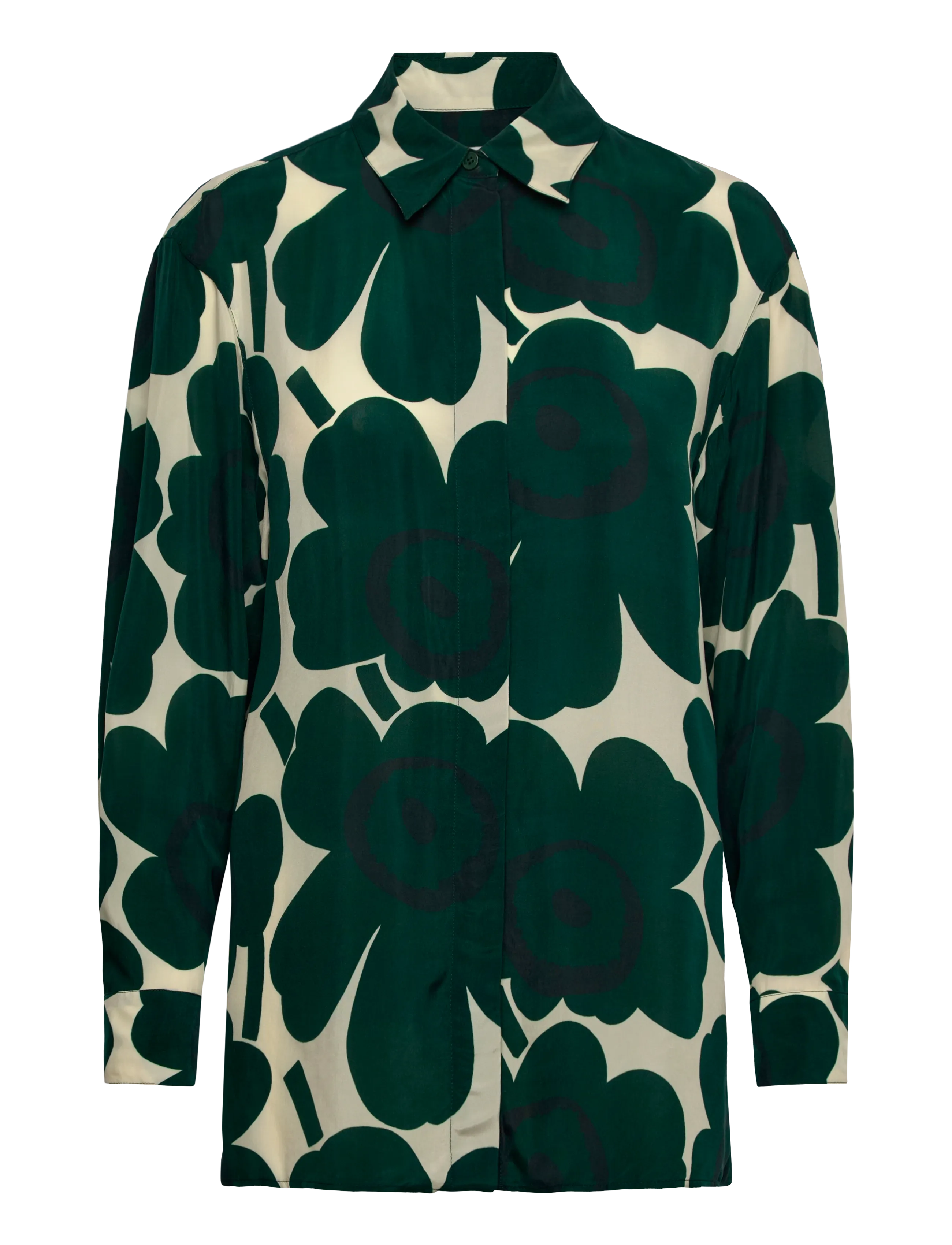 Marimekko - JÄRKI UNIKKO - langärmlige hemden - dark green, light yellow - 1