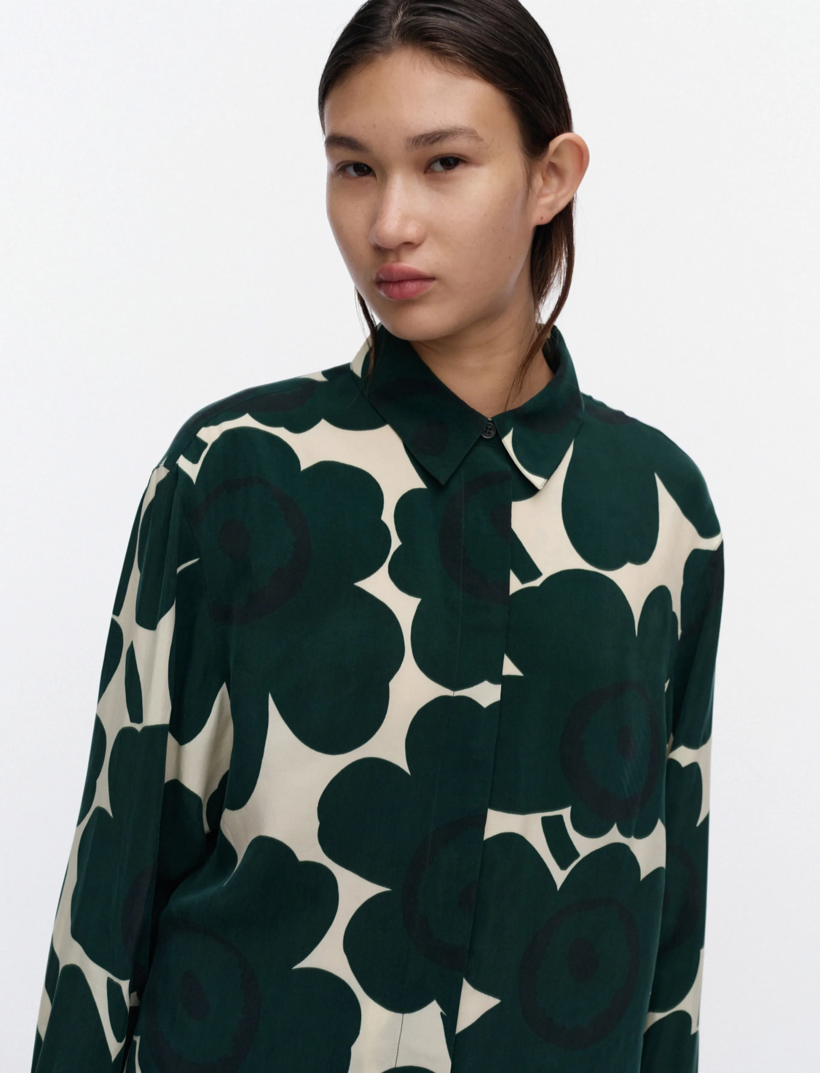 Marimekko - JÄRKI UNIKKO - langärmlige hemden - dark green, light yellow - 3